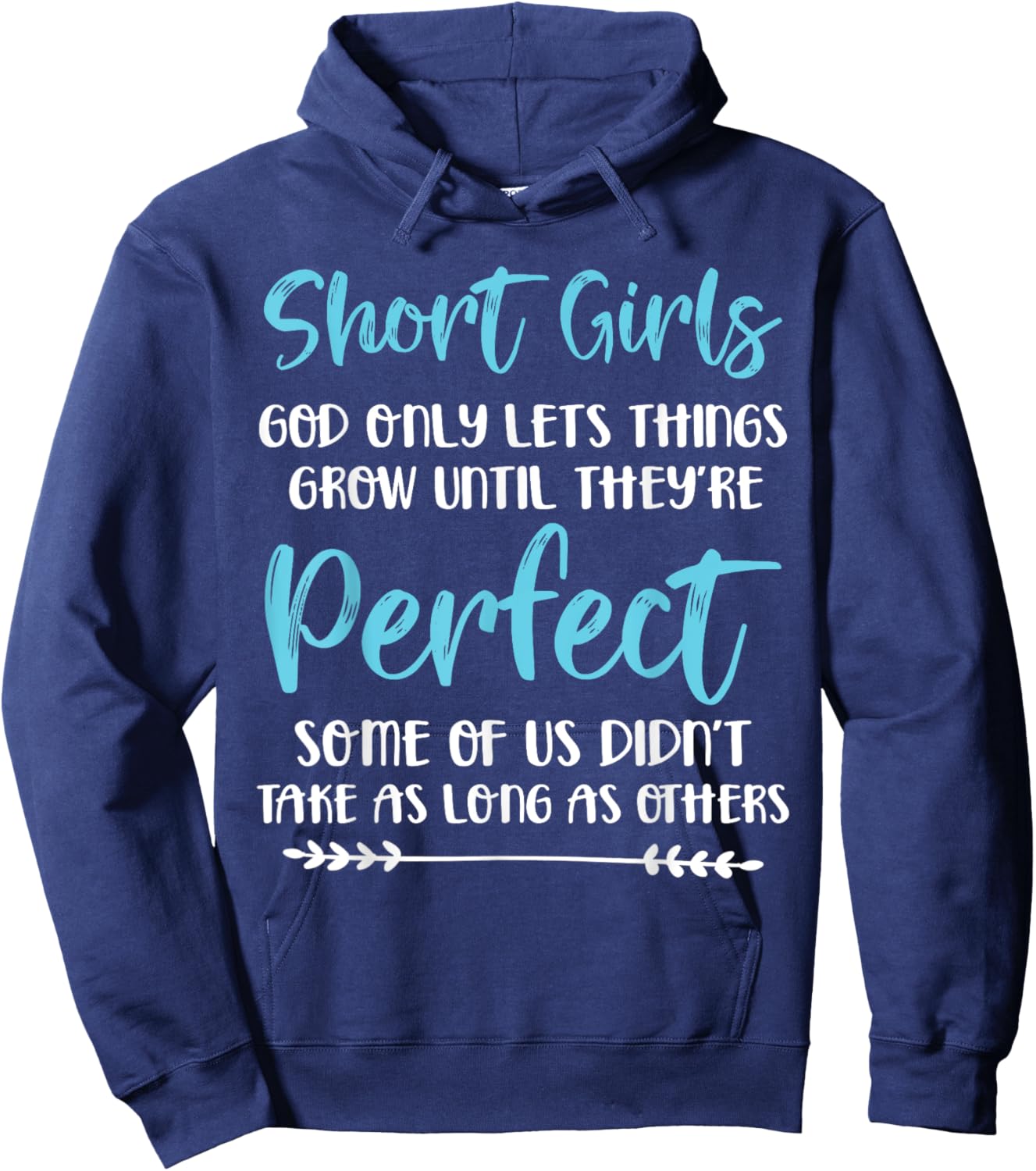 Funny Short Girl Gift Short Girls Are Perfect Fun Size Hoodie - Hoodie | Navy