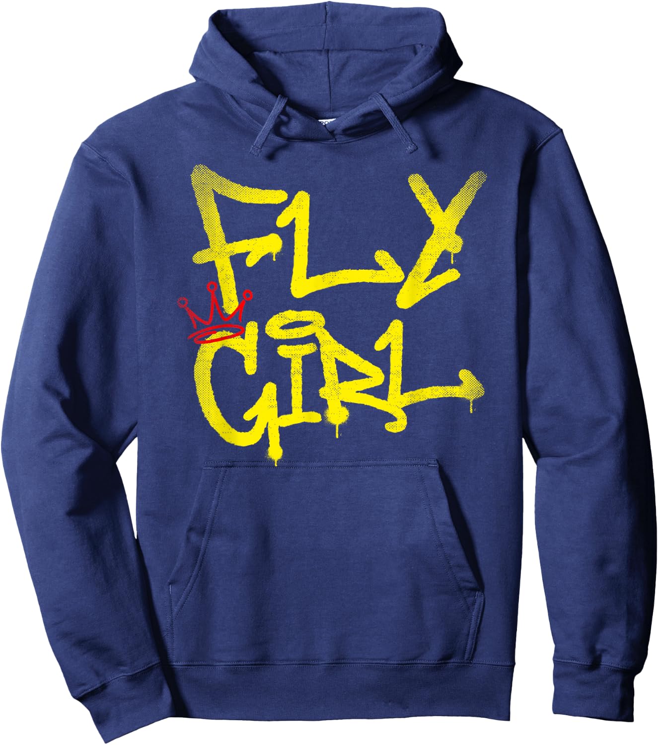 Fly Girl 80s 90s Rap B-Girl Old School Hip Hop Graffiti Hoodie - Hoodie | Navy