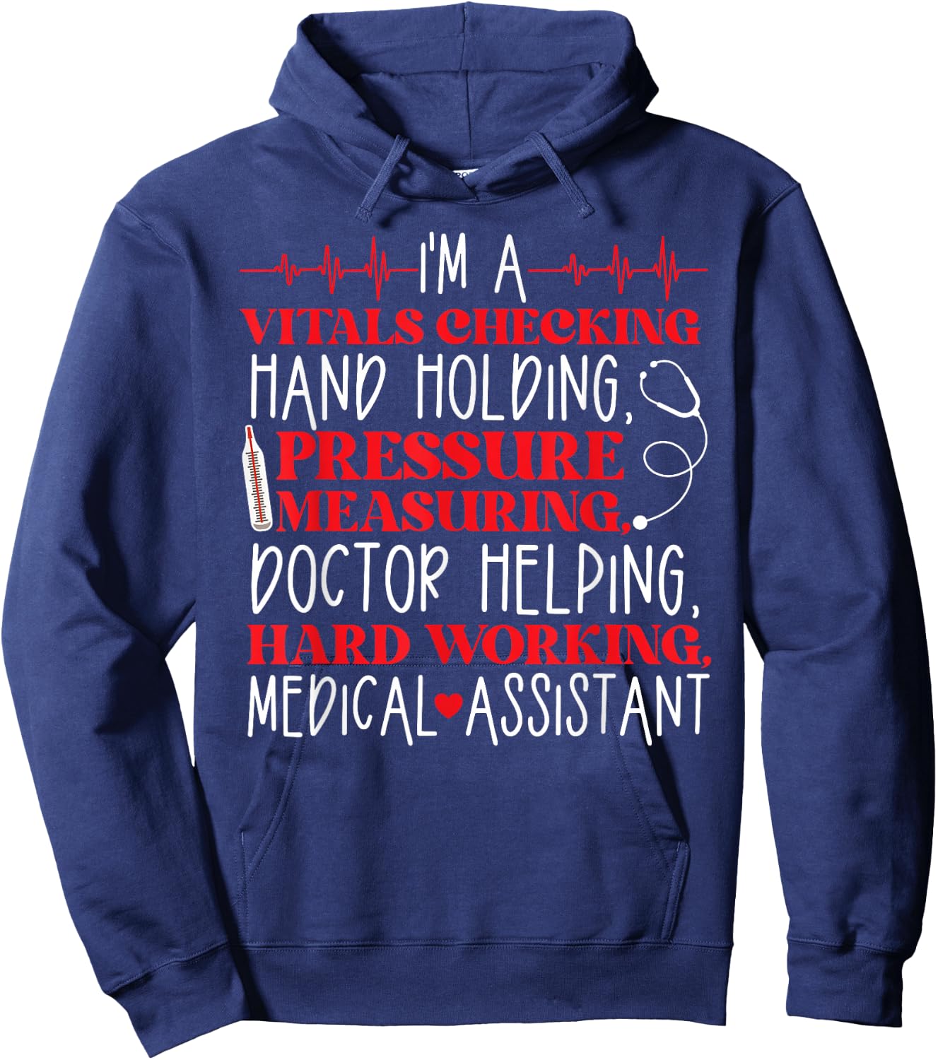 Certified Medical Assistant CMA Hoodie - Hoodie | Navy