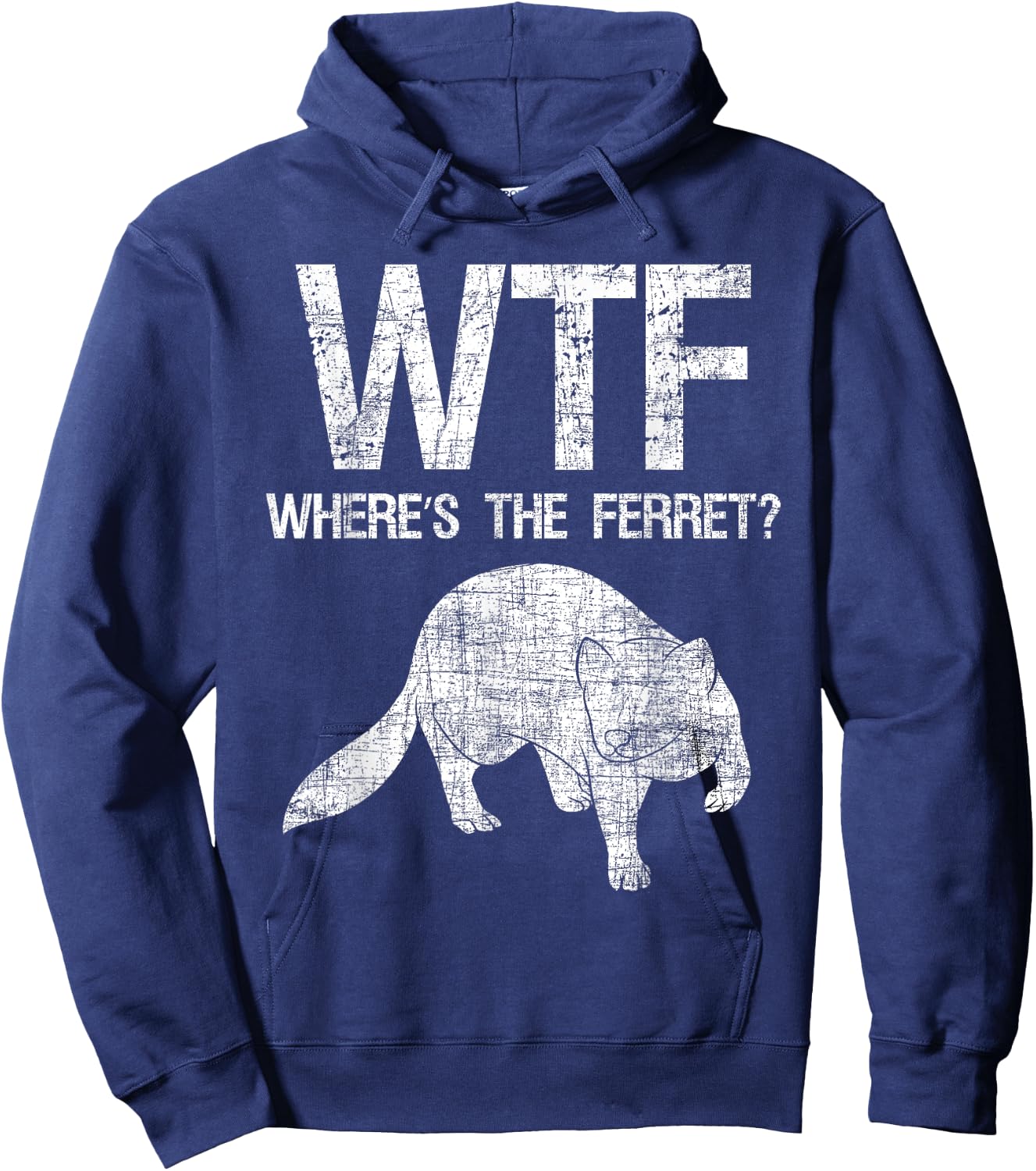 Where's The Ferret - Zoo Animal Ferret Lover Hoodie - Hoodie | Navy