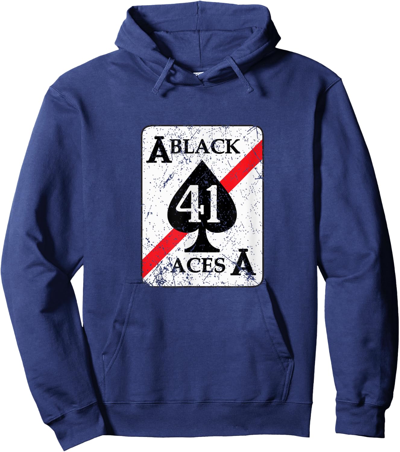 VFA-41 Black Aces Fighter Squadron Vintage Veterans Day Xmas Hoodie - Hoodie | Navy