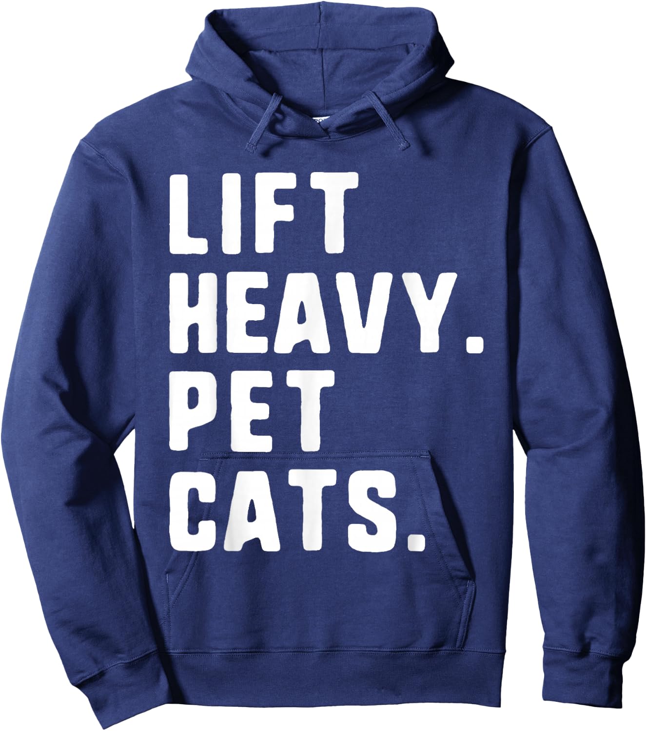 Lift Heavy Pet Cats Funny Gym Workout Weight Lifting Hoodie - Hoodie | Navy