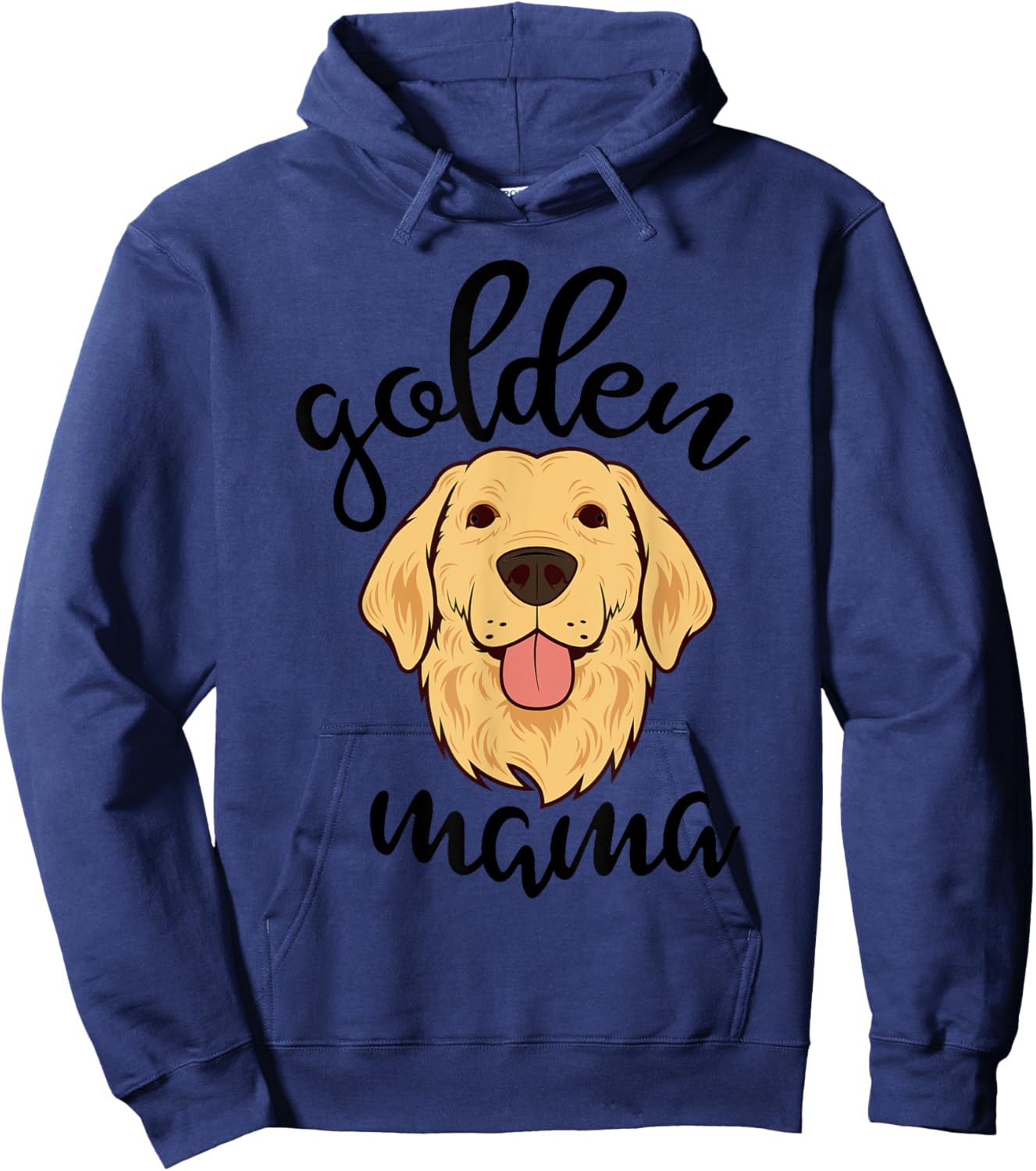 Golden Retriever Mama Funny Dog Lovers Gift Mom Women Hoodie - Hoodie | Navy