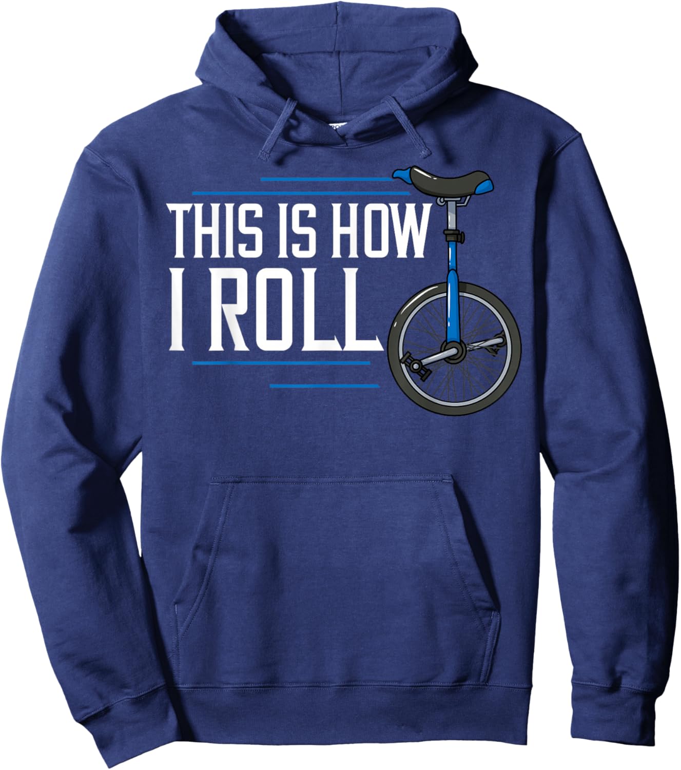 Unicycle Unicycling Gift Electric Beginner Hoodie - Hoodie | Navy