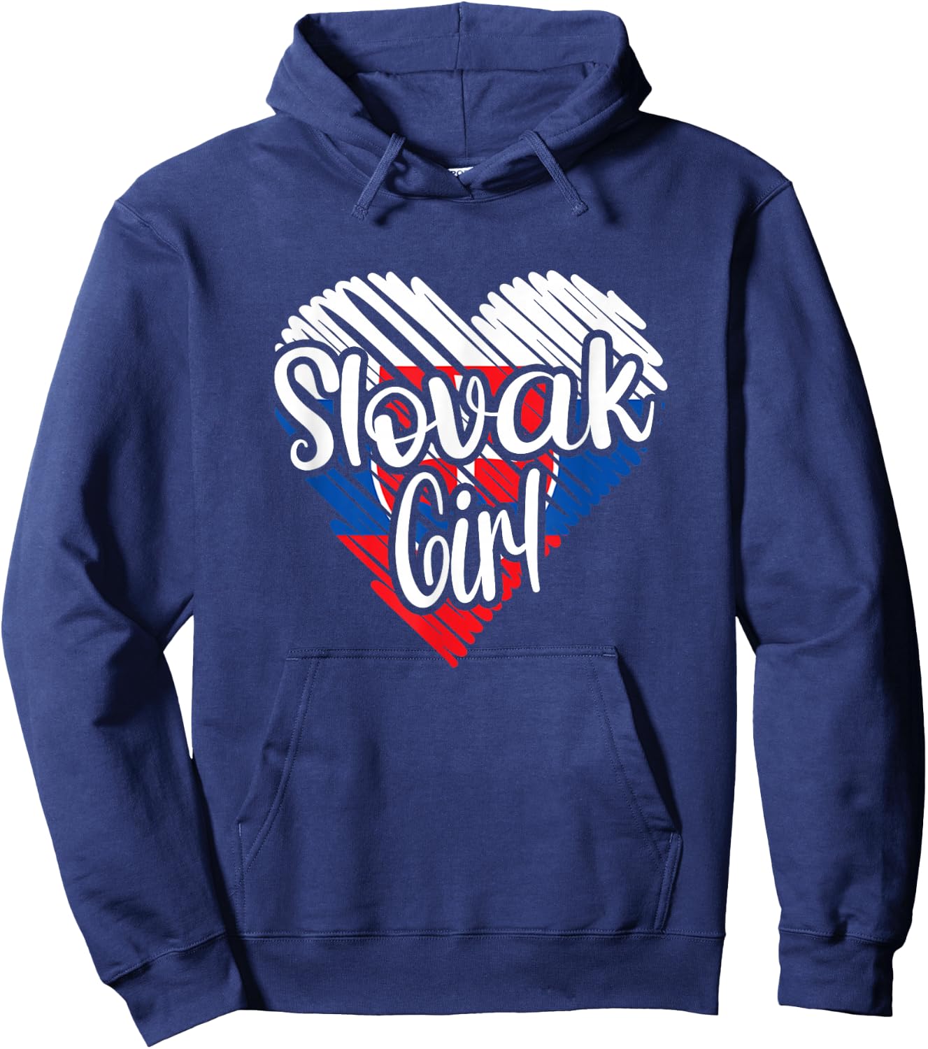 Slovakia For Girl Slovak Heart Flag Slovakia Hoodie - Hoodie | Navy