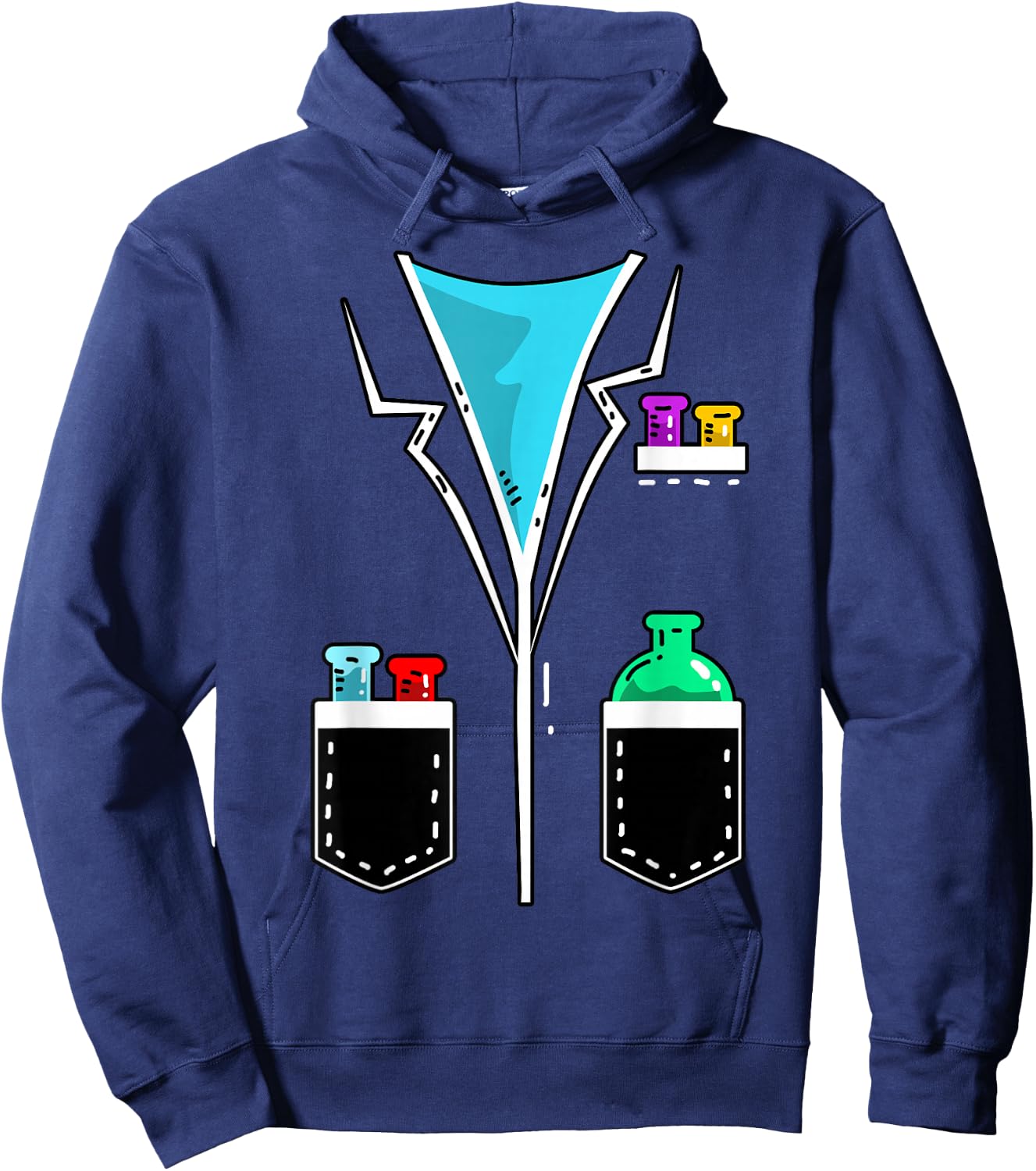 Chemist Costume Scientist Lab Coat Gift Hoodie - Hoodie | Navy