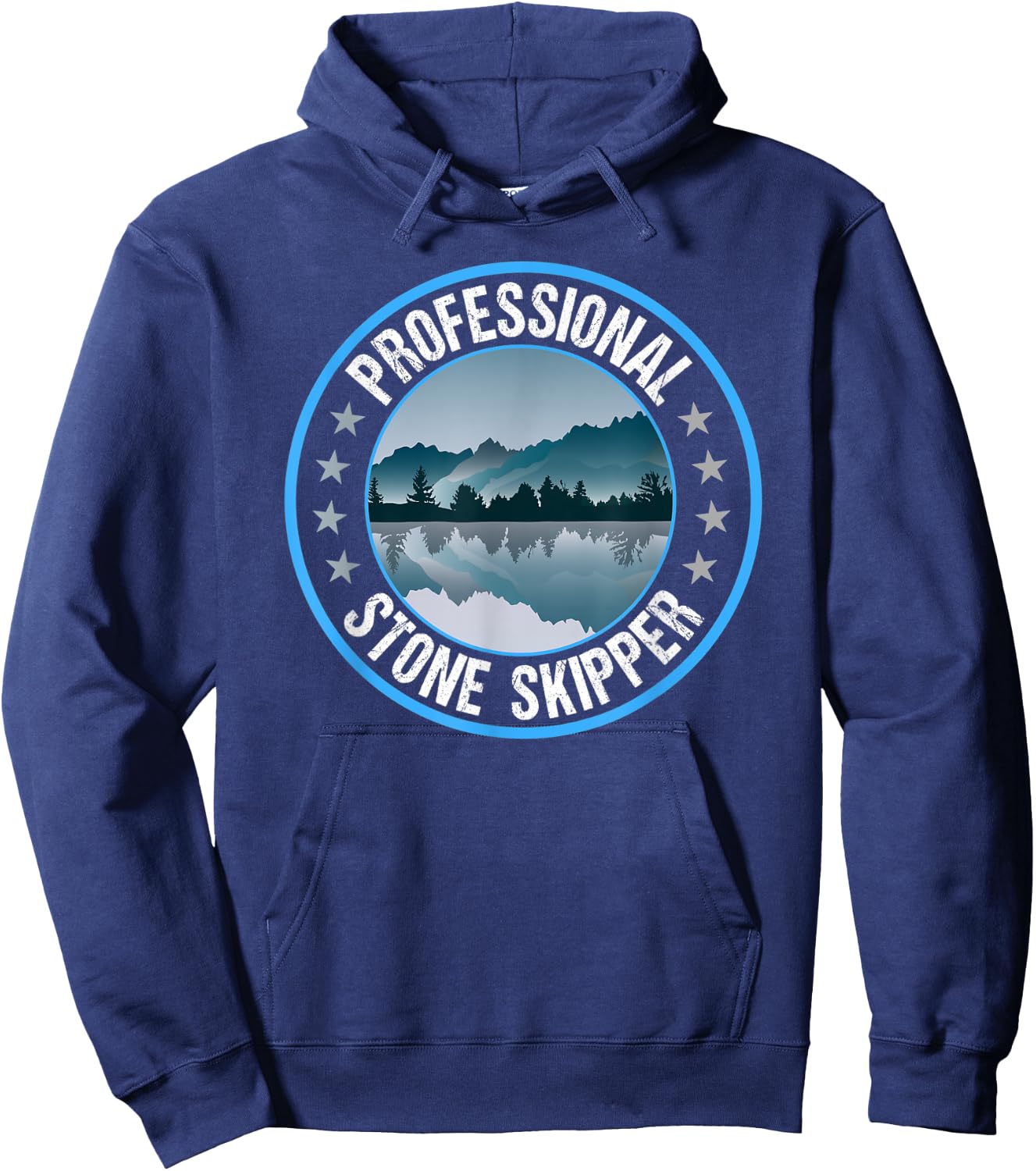 Professional Stone Skipper Stone Skipping Hoodie - Hoodie | Navy