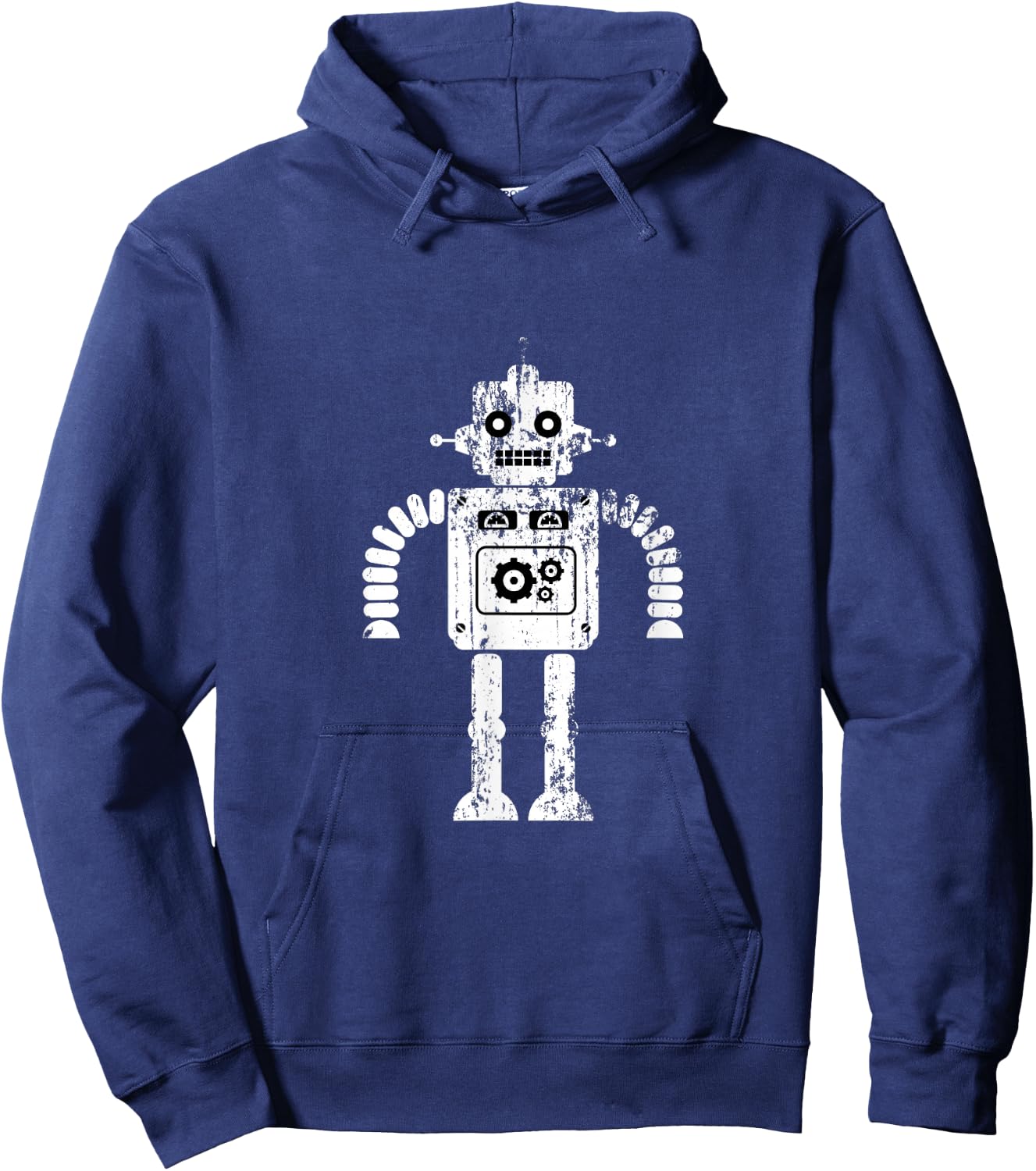 Retro Robot T Shirt Women Kids Hoodie - Hoodie | Navy