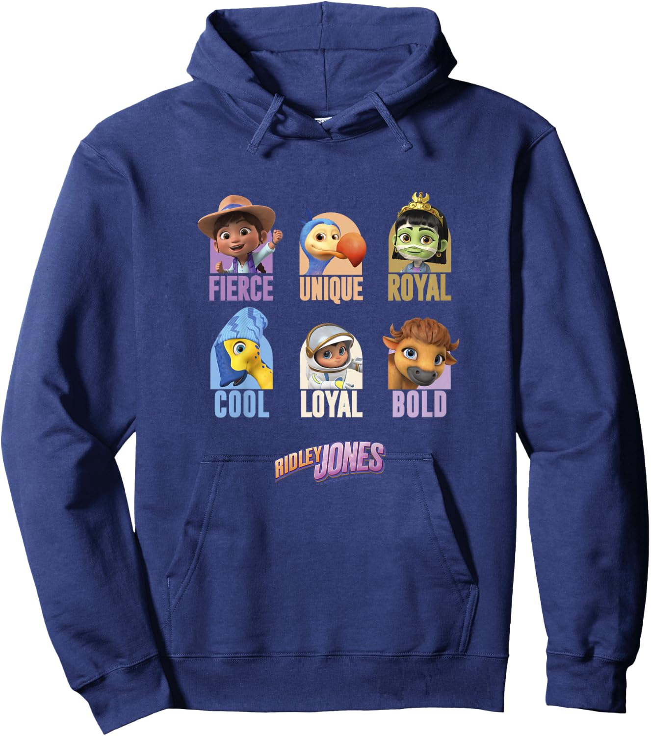Ridley Jones Character Grid Hoodie - Hoodie | Navy