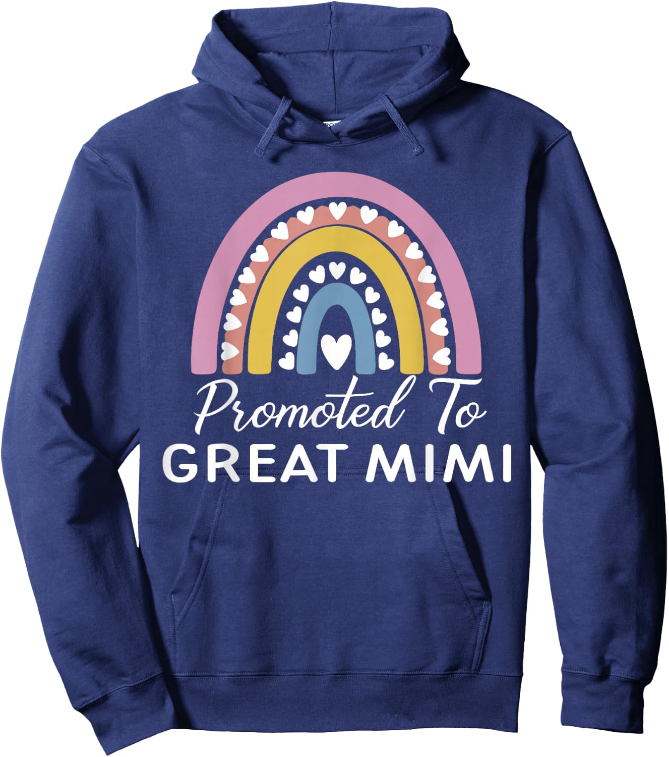 Rainbow Promoted To Great Mimi Hoodie - Hoodie | Navy