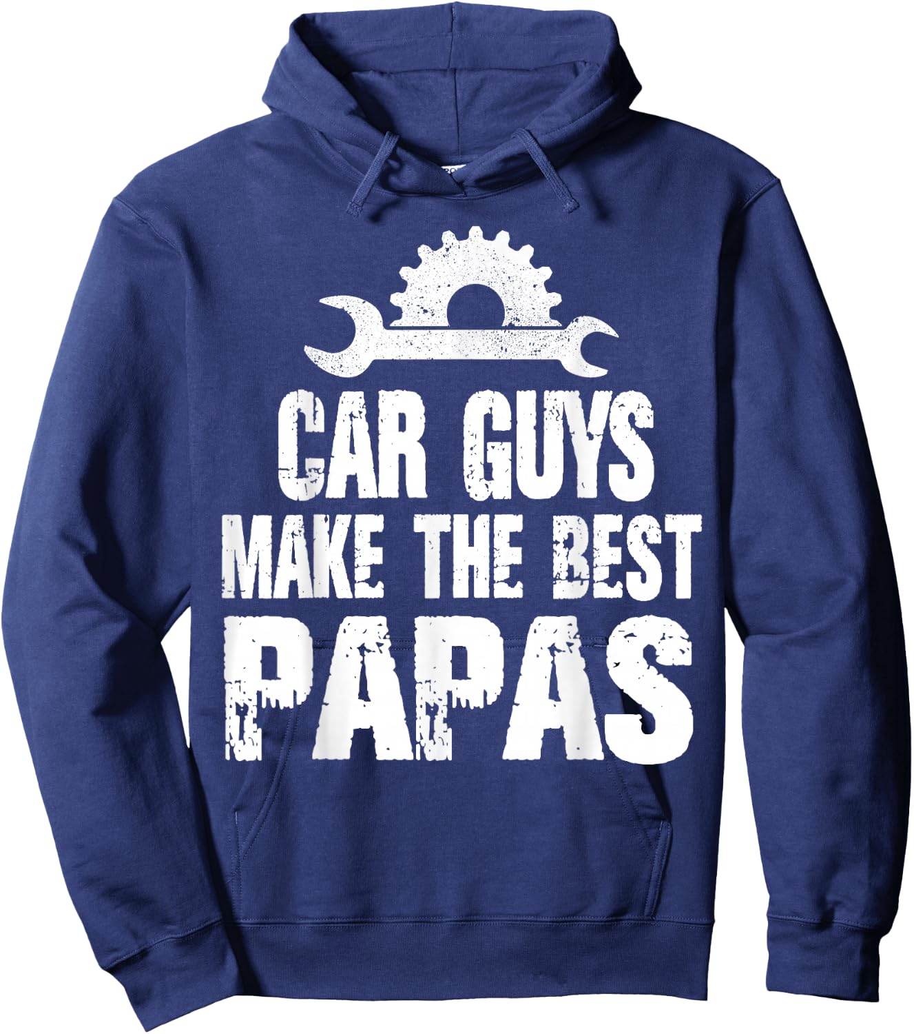 Proud Papa Car Guys Make The Best Brother Mechanic Crew Hoodie - Hoodie | Navy