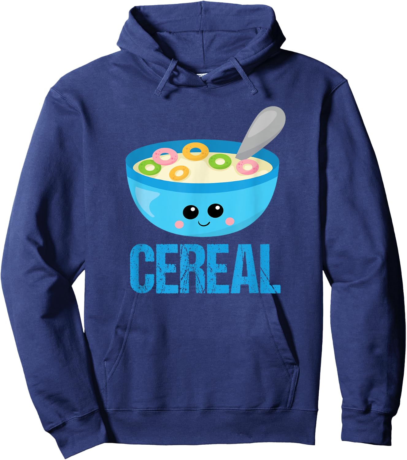 Cute Cereal & Milk Couples Halloween Costume His & Hers Hoodie - Hoodie | Navy