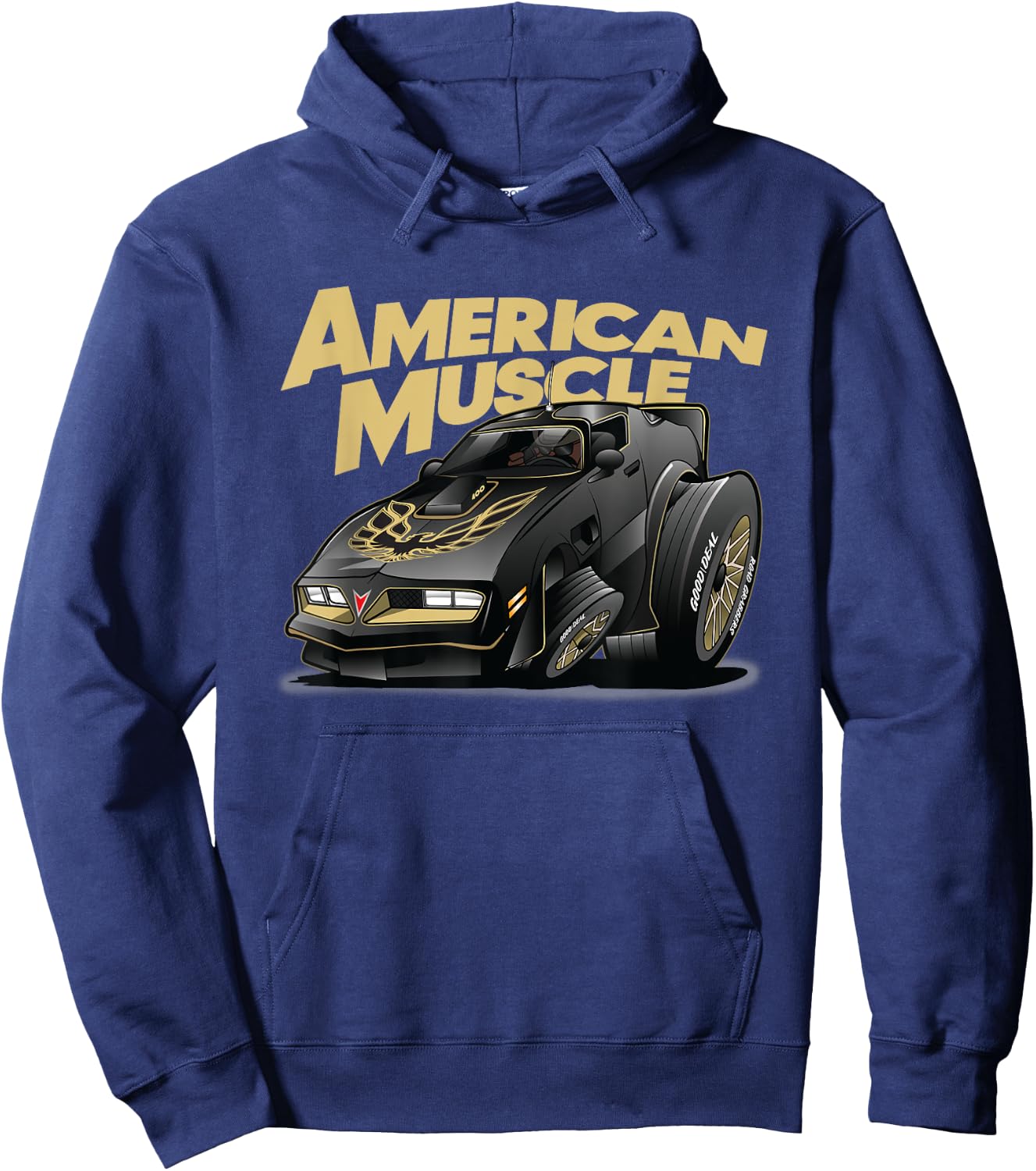 American Muscle Hot Rod 400 Firebird Custom Car Hoodie - Hoodie | Navy