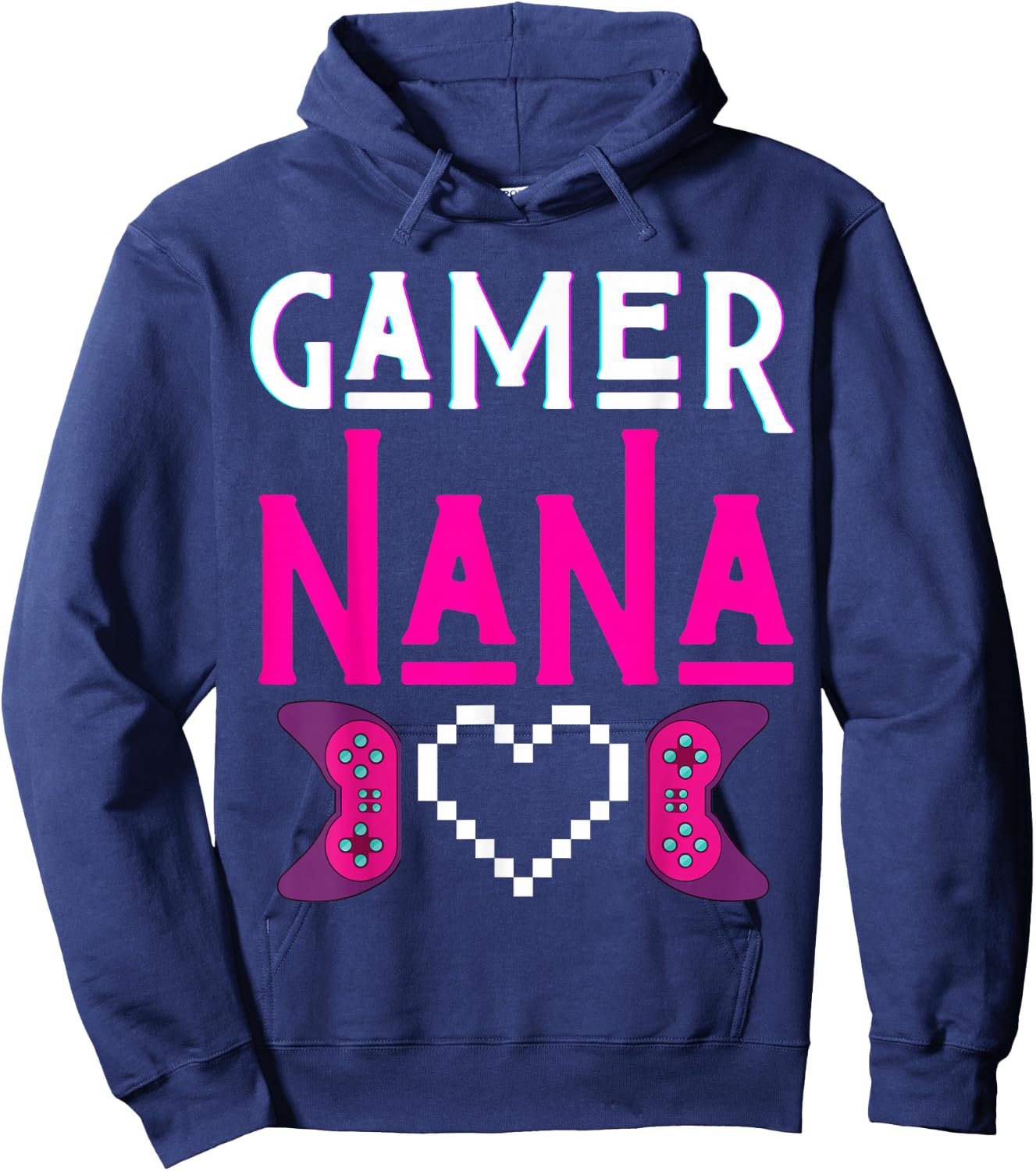 Gamer Nana Grandma Plays Video Game Funny Mimi Gaming Women Hoodie - Hoodie | Navy