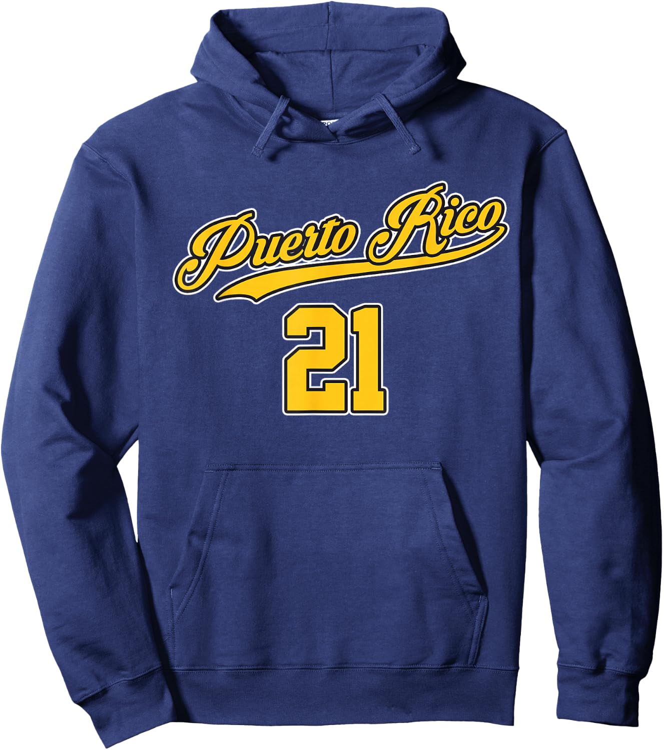 Puerto Rico Baseball 21 Santurce Boricua Baseball Fans Hoodie - Hoodie | Navy