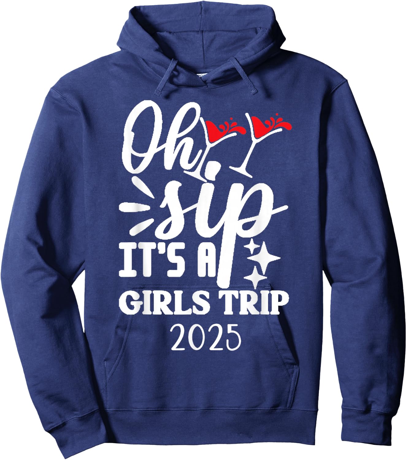 Girls Trip 2025 Weekend Vacation Matching Group Hoodie - Hoodie | Navy