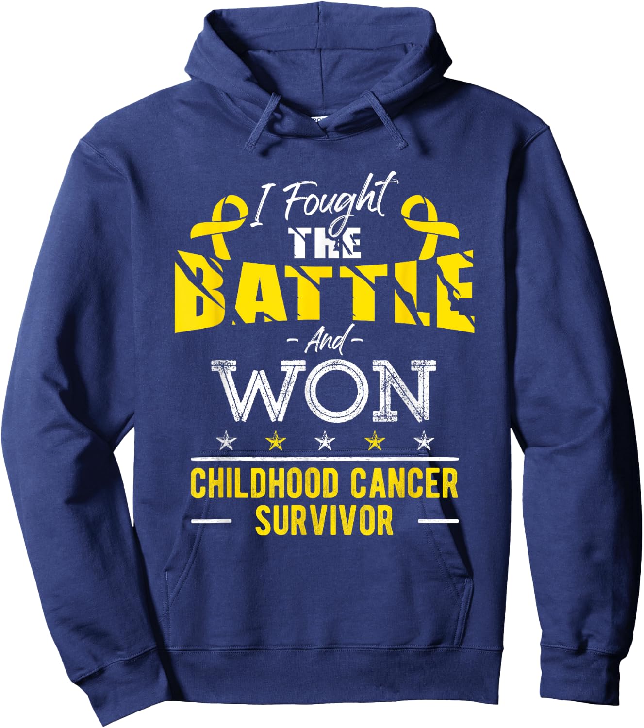 Childhood Cancer Awareness Cancer Survivor Fighter Hoodie - Hoodie | Navy