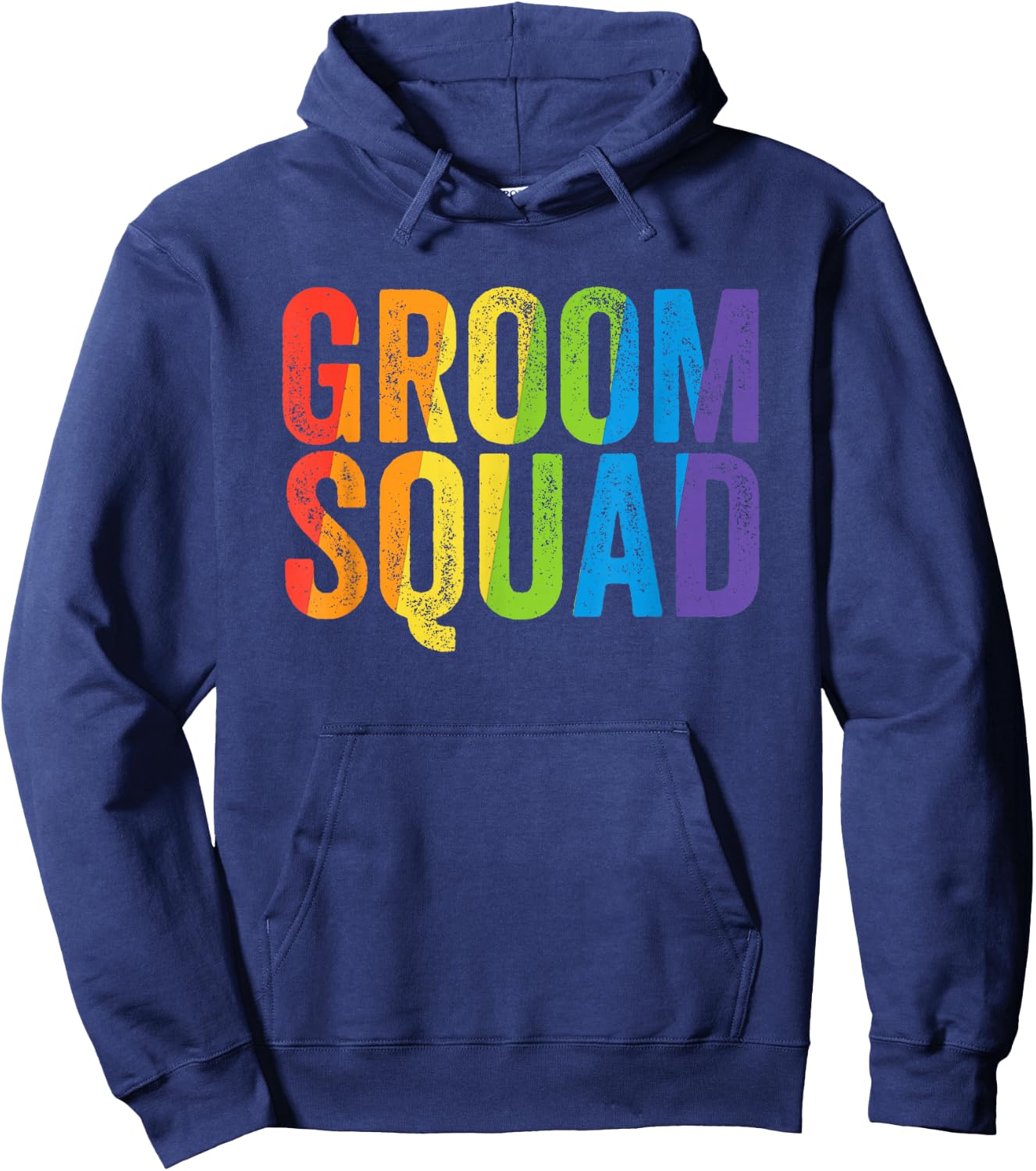 Groom Squad Party LGBT Same Sex Gay Wedding Husband Men Hoodie - Hoodie | Navy