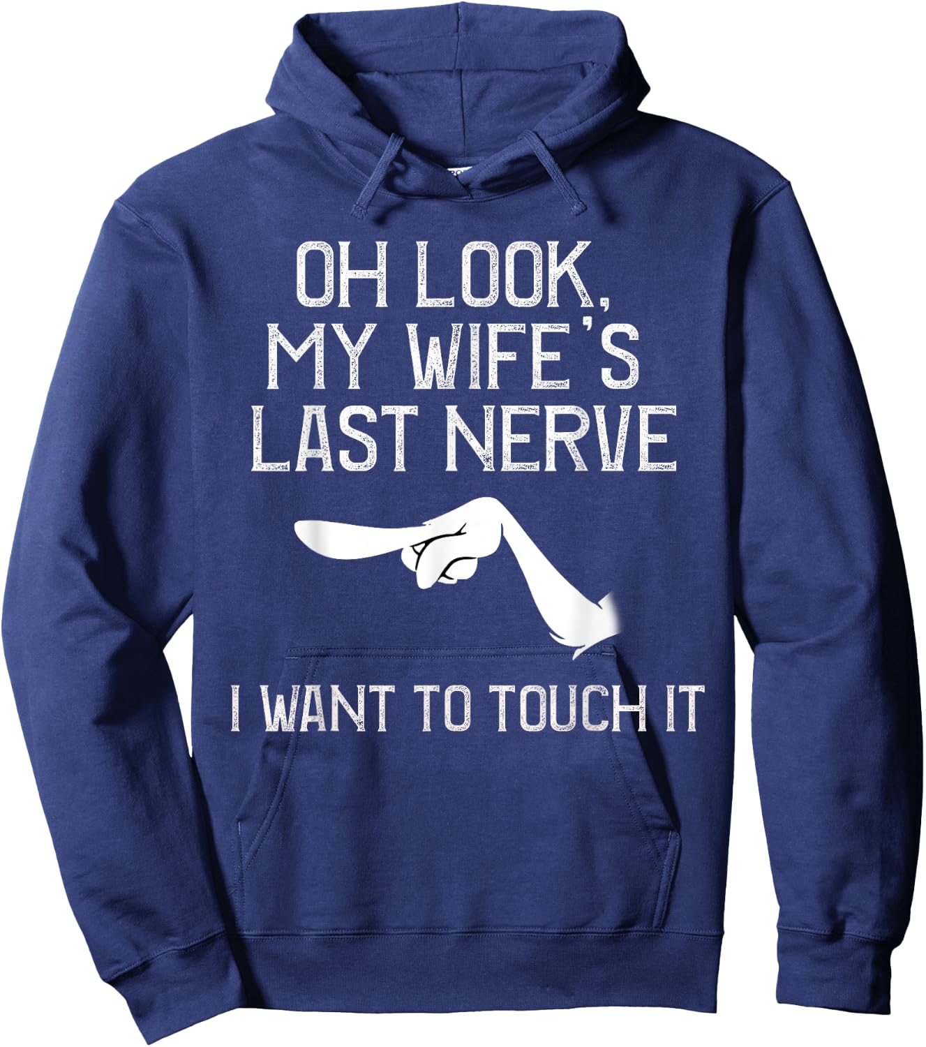 Funny Sarcastic Meme Mans prize Marriage Hoodie - Hoodie | Navy