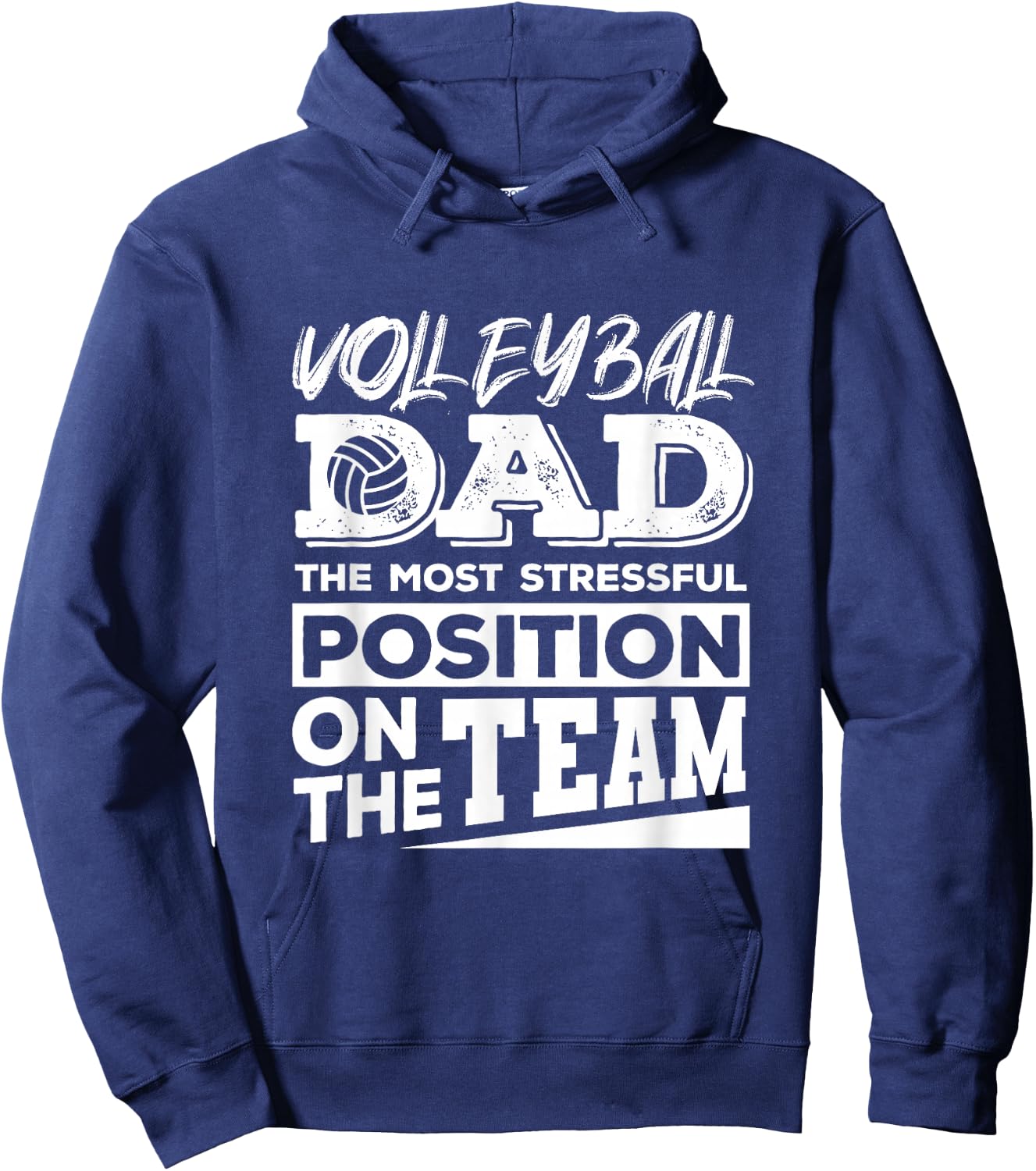Volleyball Player Dad Shirt Men Volleyball Lover Fathers Day Hoodie - Hoodie | Navy