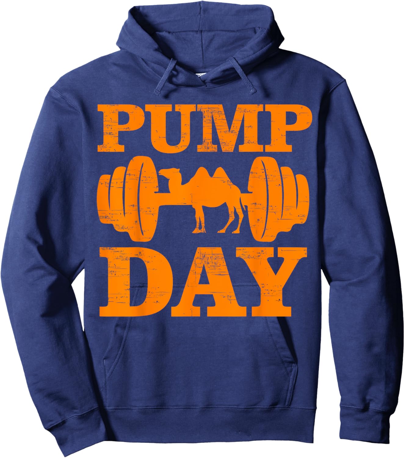 Funny Pump Day Hump Day Camel Weight Lifting Training Gym Hoodie - Hoodie | Navy