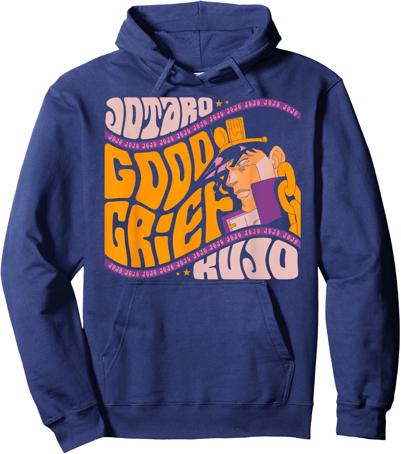 JoJo's Bizarre Adventure Good Grief Jotaro Yare Yare Daze Hoodie - Hoodie | Navy