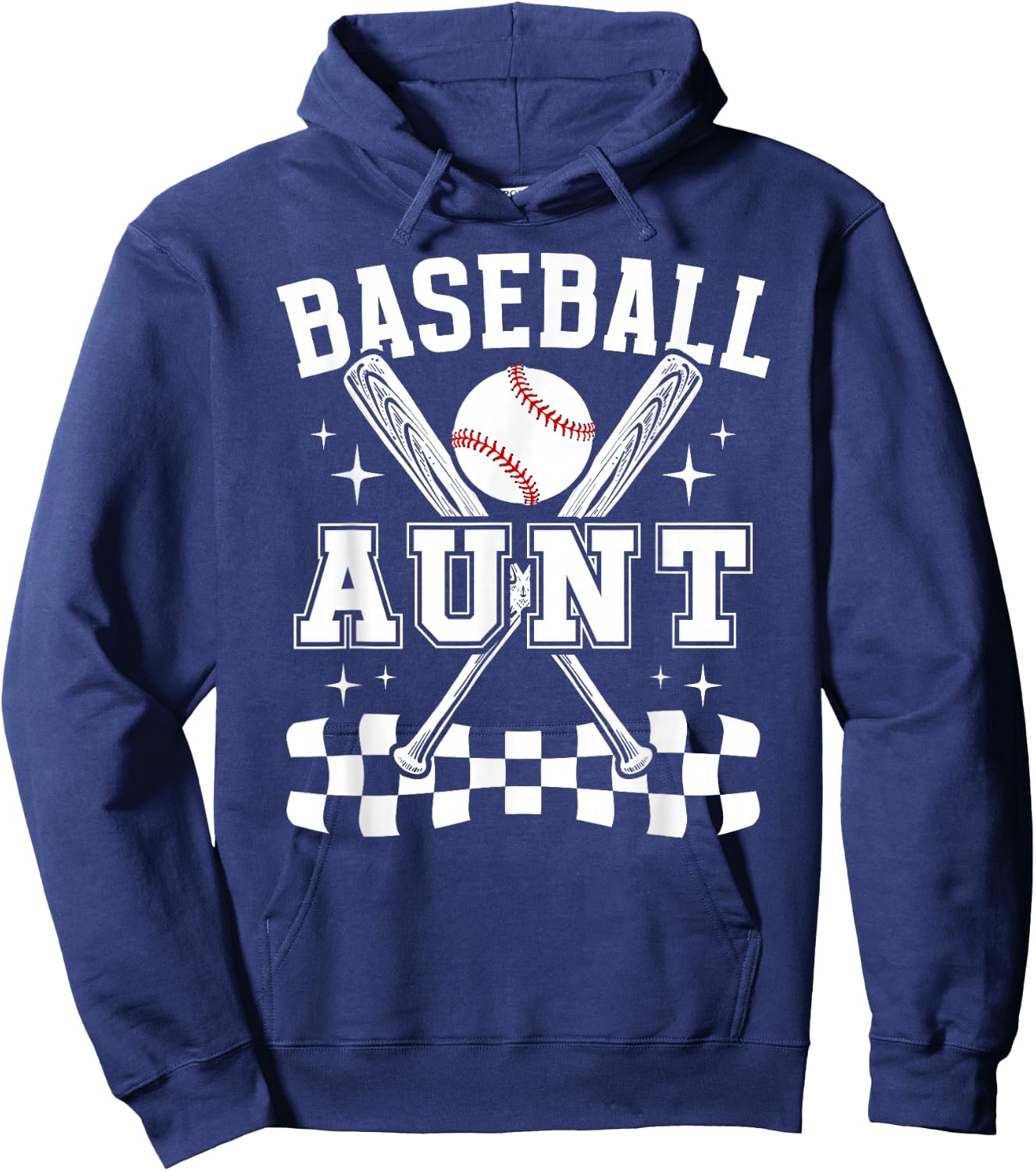 Baseball Aunt Of A Baseball Player Auntie Hoodie - Hoodie | Navy