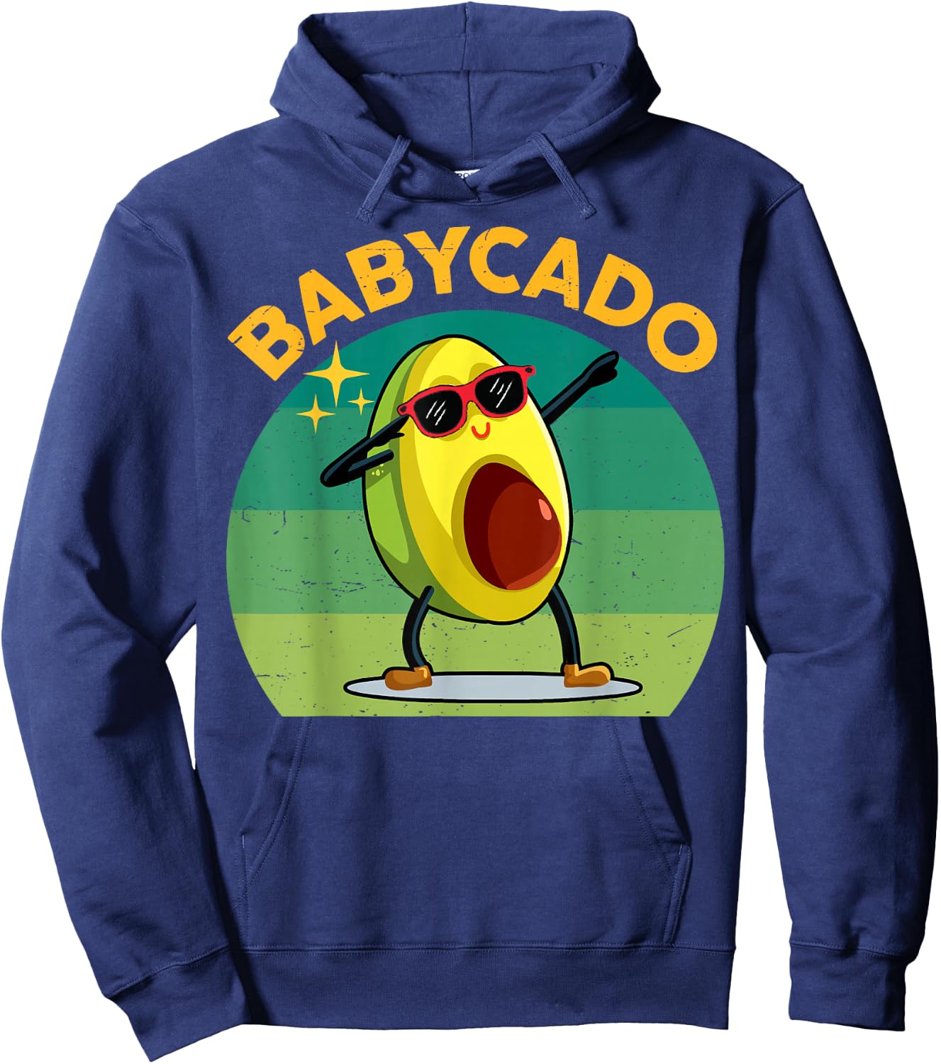 Cute Babycado Dabbing Avocado-Shirt Funny Avocado Kids Boy Hoodie - Hoodie | Navy