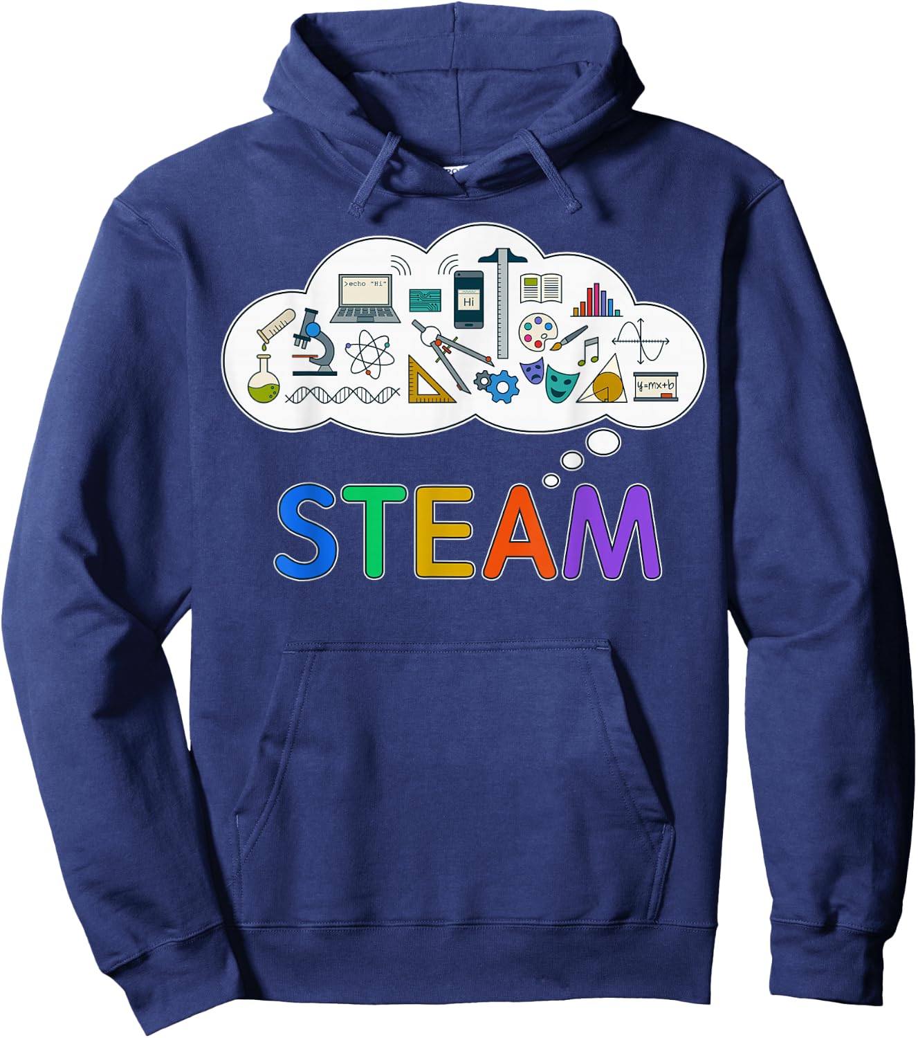 Back to School STEM and STEAM Shirt for Teachers and Kids Hoodie - Hoodie | Navy