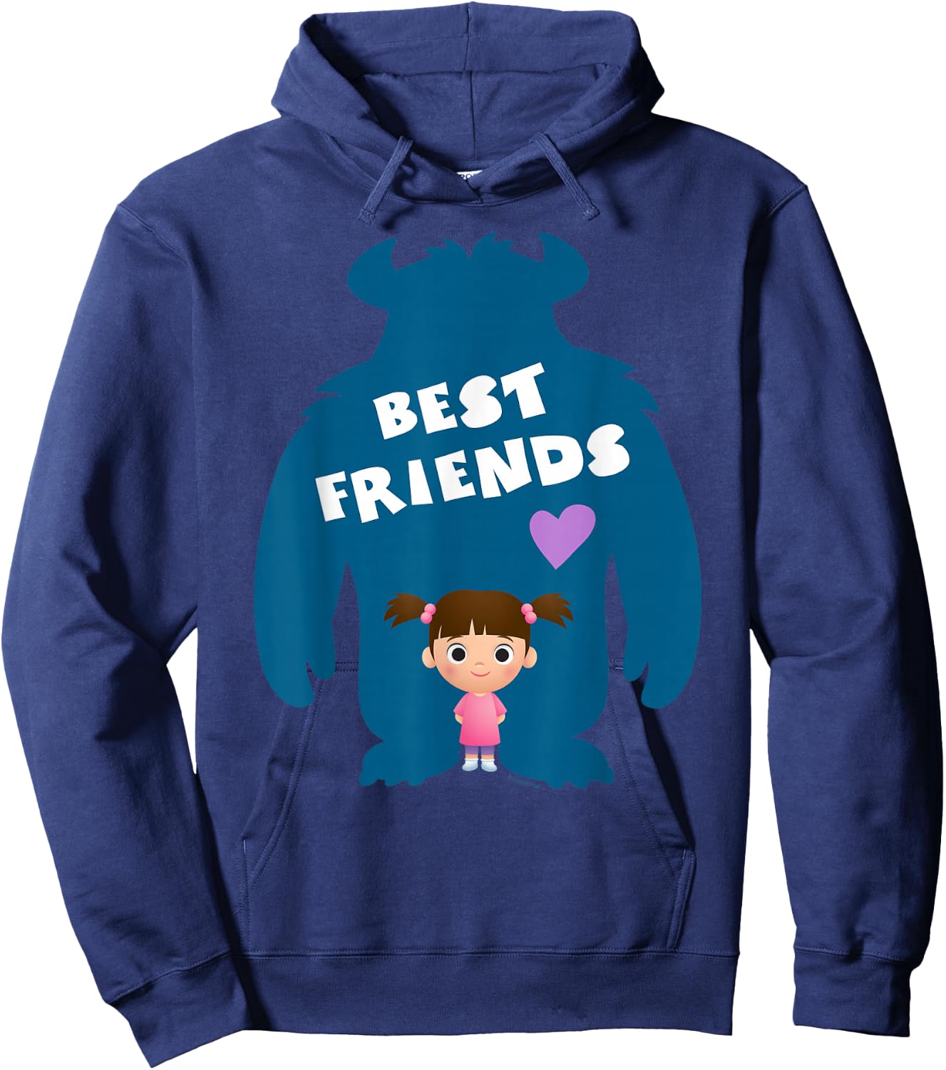 Disney and Pixar’s Monsters Inc Sulley and Boo Best Friends Hoodie - Hoodie | Navy