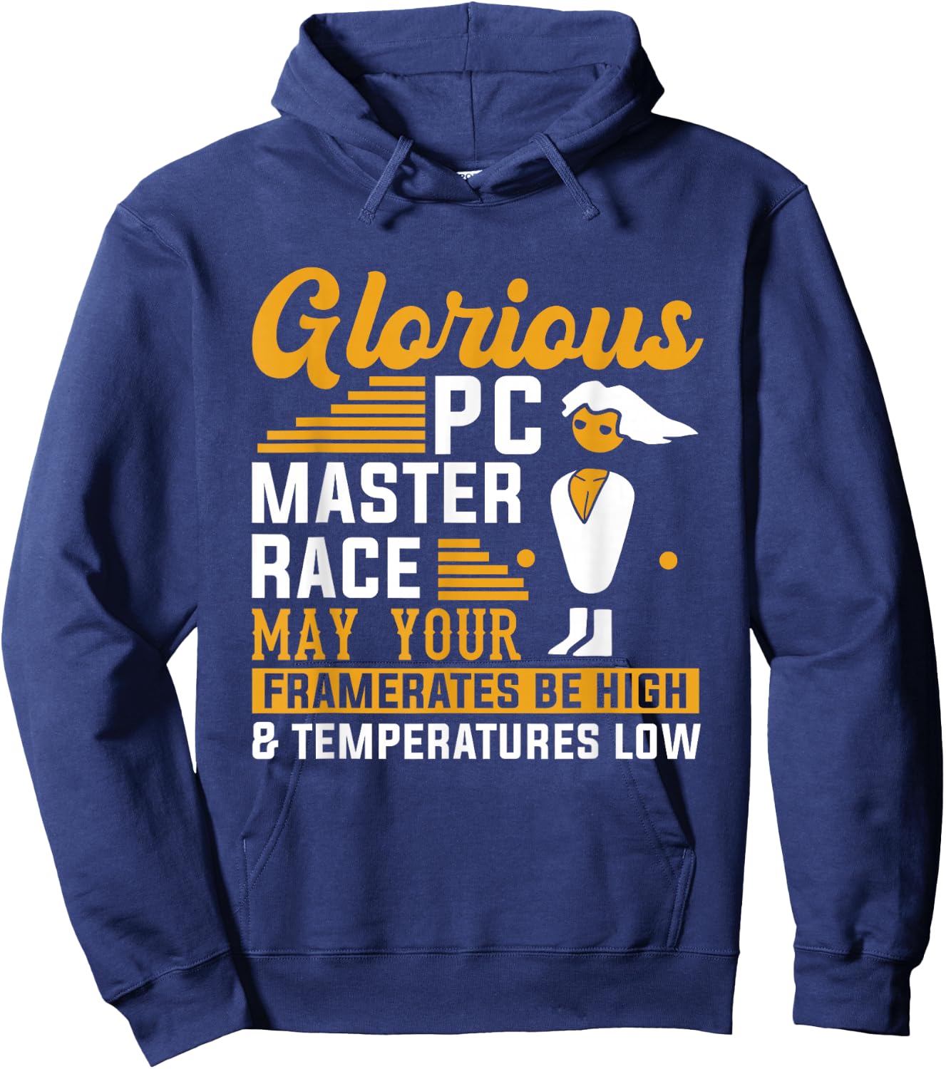 PC Computer Master Race CPU Framerate High Gaming Gift Gamer Hoodie - Hoodie | Navy