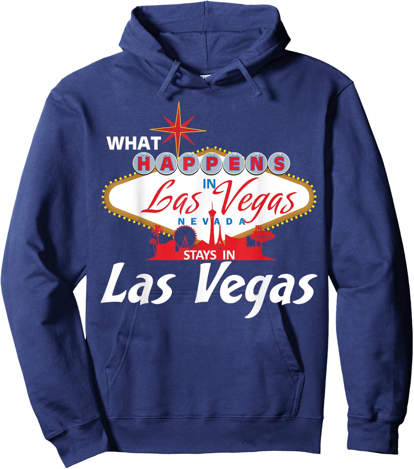 New LAS VEGAS Love T shirt for Holidays in Vegas Hoodie - Hoodie | Navy