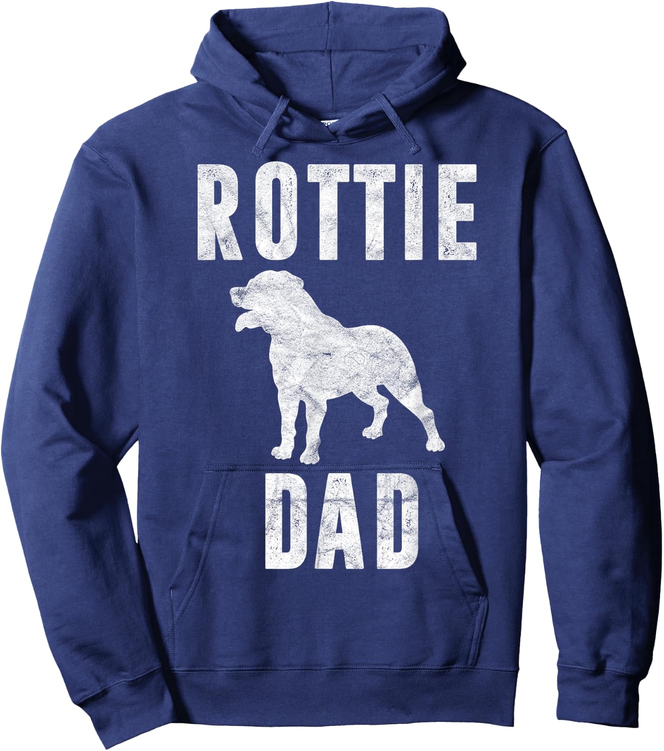 Vintage Rottweiler Dad Gift Rott Dog Daddy Rottie Father Men Women Girls Kids Hoodie - Hoodie | Navy