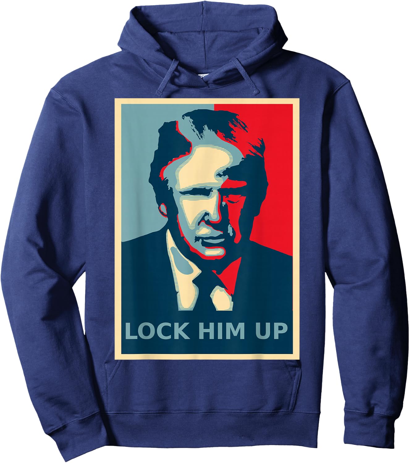 Lock Him Up Shirt Impeach Trump Traitor Anti-Trump Hoodie - Hoodie | Navy