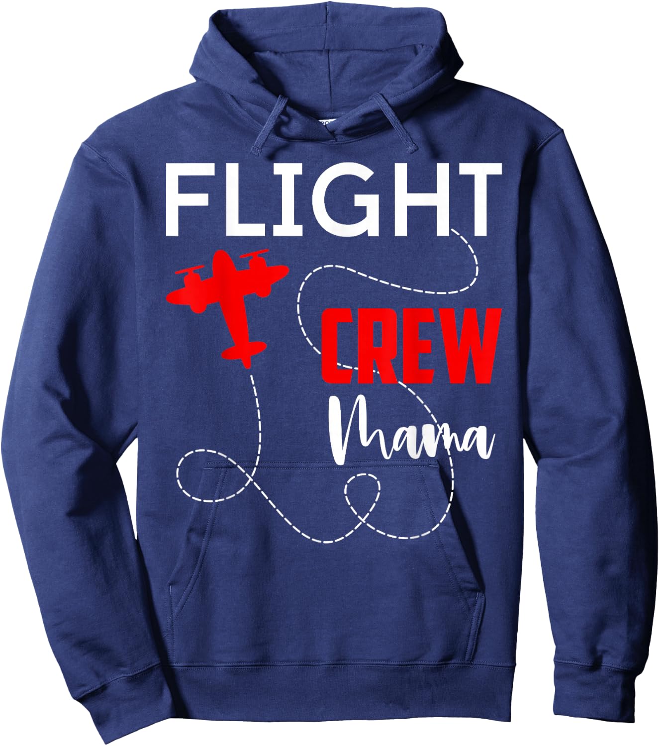 Flight Crew Mama Birthday Squad Pilot Aeroplane Family Hoodie - Hoodie | Navy