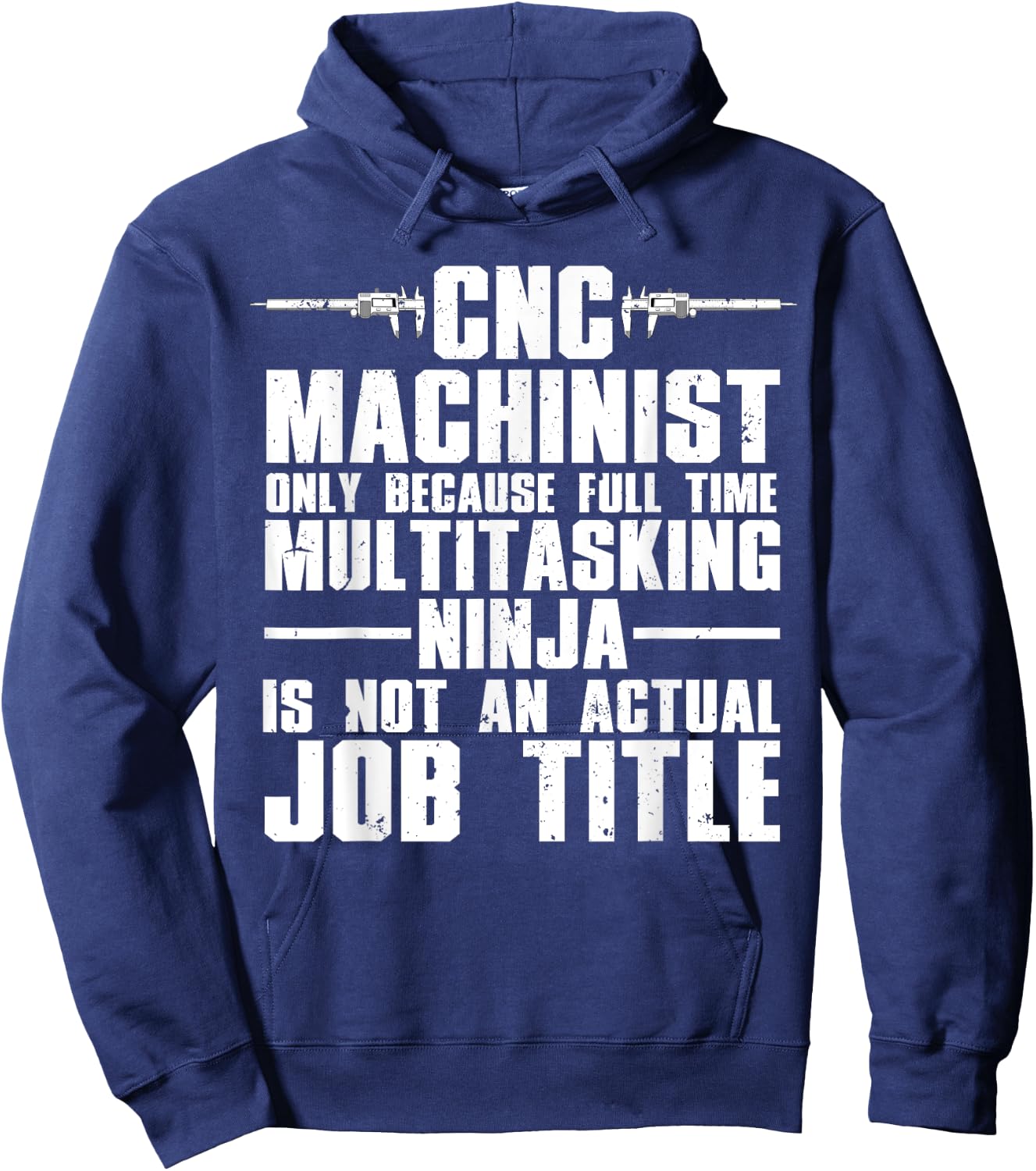 Funny CNC Machinist Art Women CNC Machine Operators Hoodie - Hoodie | Navy