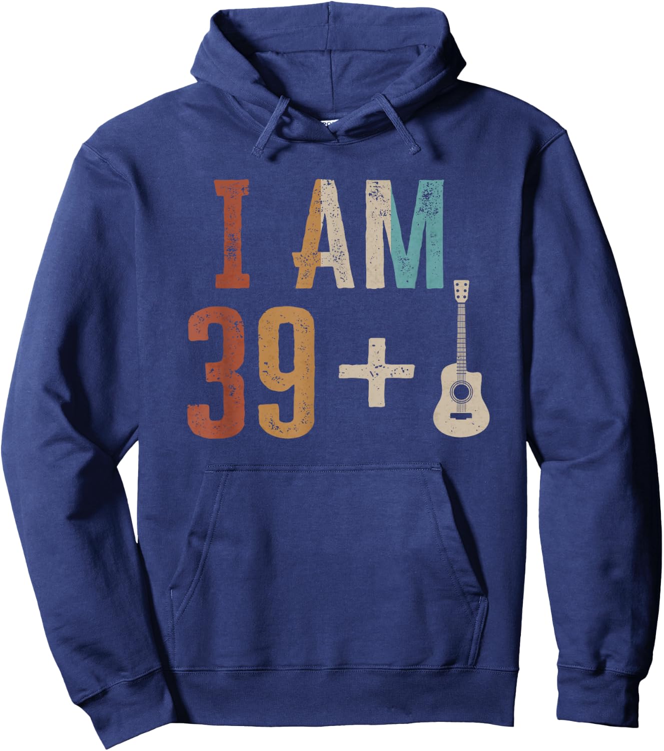 40th Birthday Guitarist Gifts Guitar Player 40 Year Old Hoodie - Hoodie | Navy