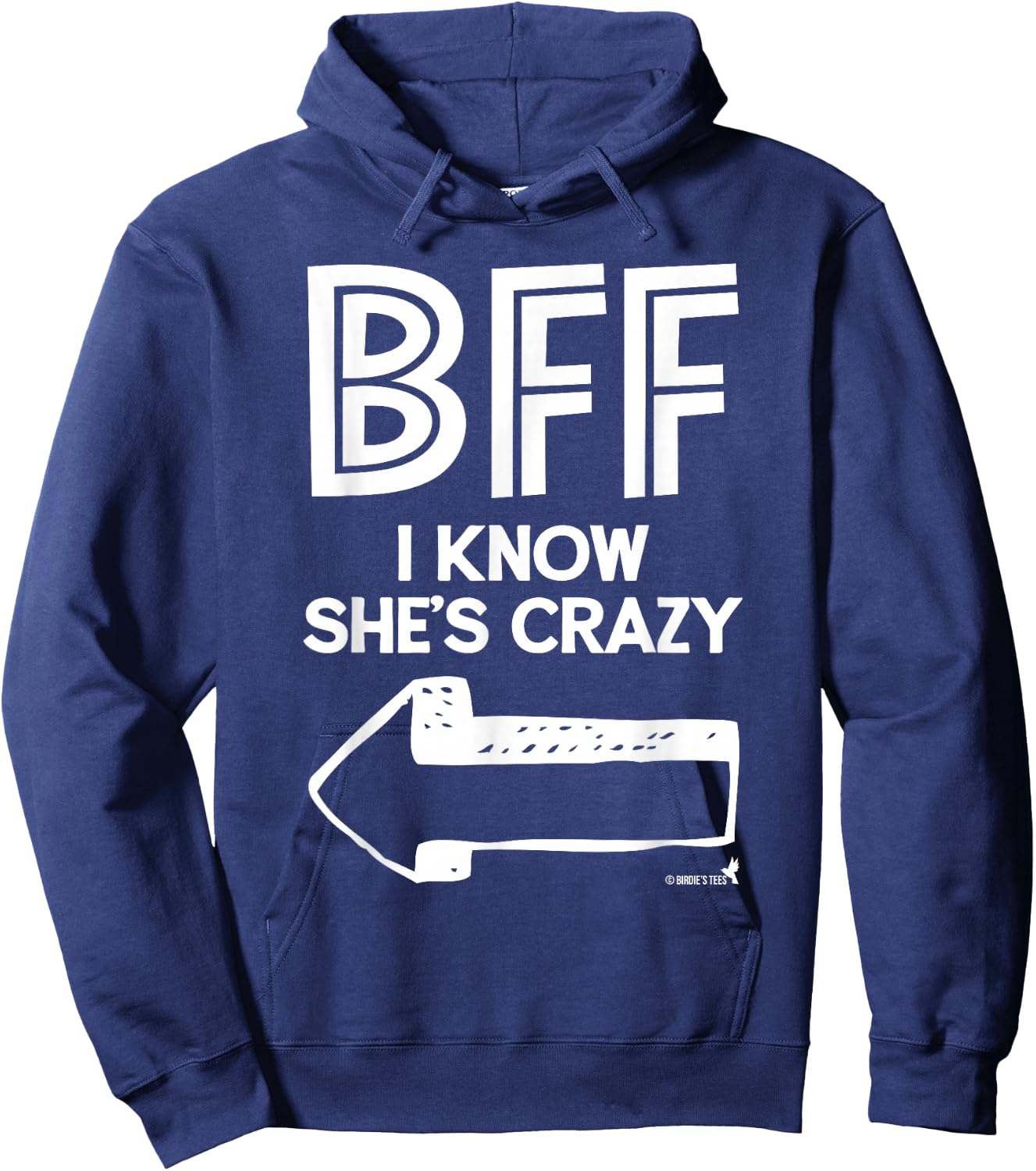 Best Friend BFF Part 2 of 2 Hoodie - Hoodie | Navy