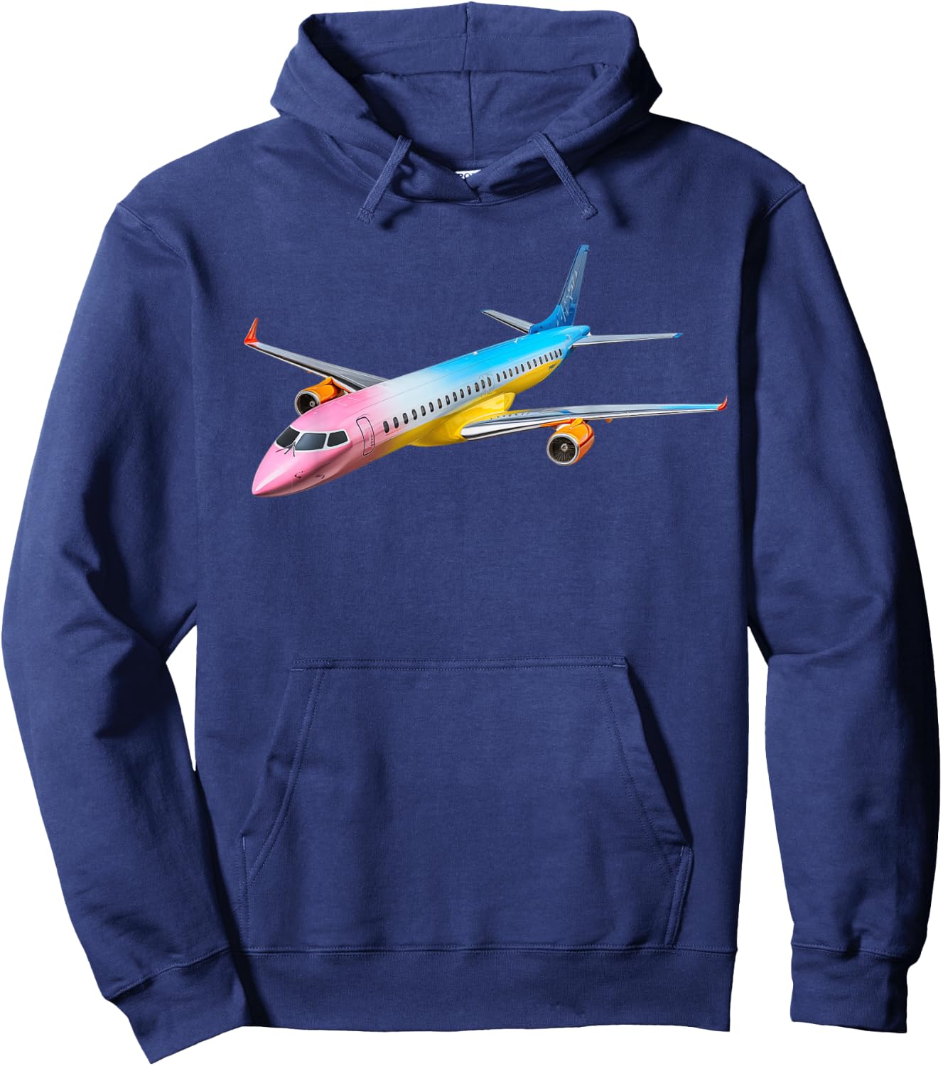 Aviation ERJ 175 Embraer Airplane Hoodie - Hoodie | Navy