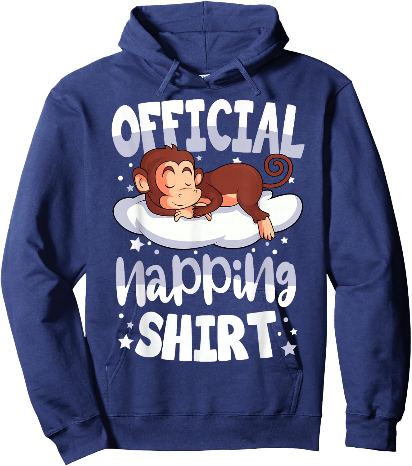 Sleeping Monkey Official Napping Hoodie - Hoodie | Navy