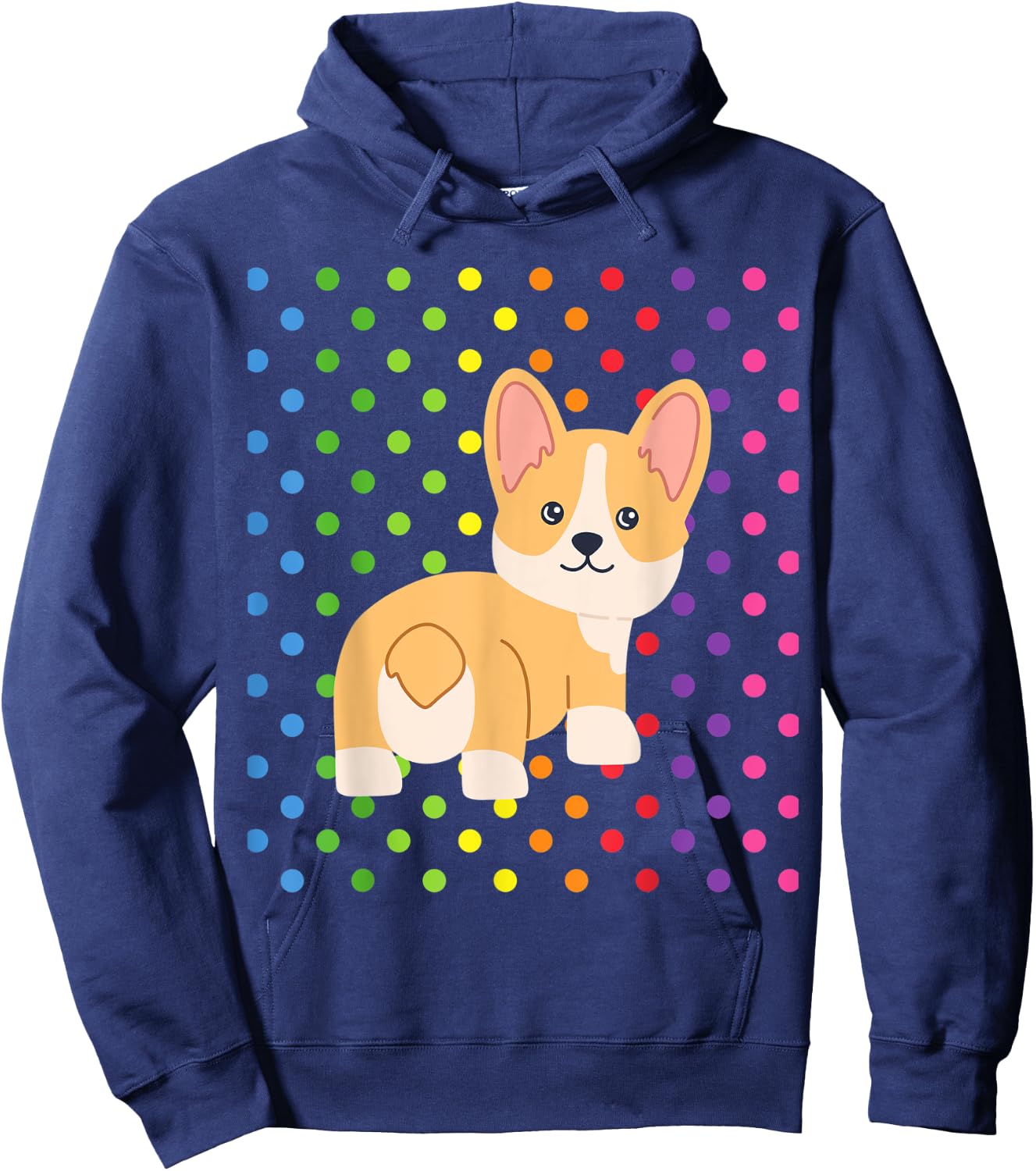 CUTE CORGI Gifts Kawaii Corgi Chibi Corgi Stuff For Girls Hoodie - Hoodie | Navy