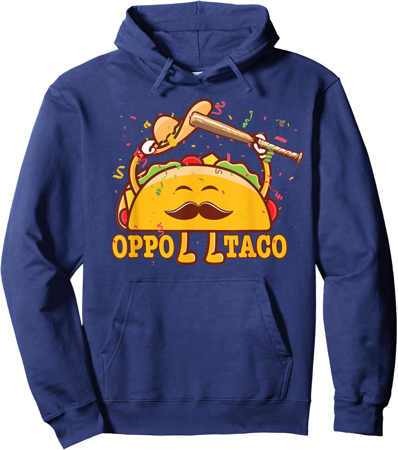 Oppo Taco Mexican Baseball Softball Home Run Dinger Hoodie - Hoodie | Navy