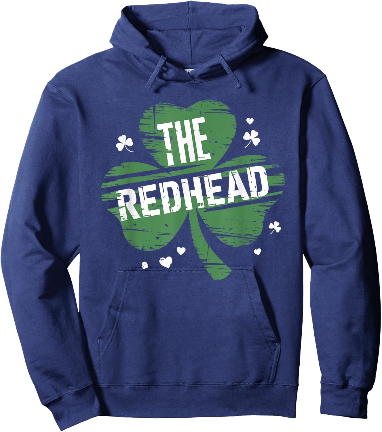 The Redhead Funny Clovers Stamp Cute The Redhead Hoodie - Hoodie | Navy