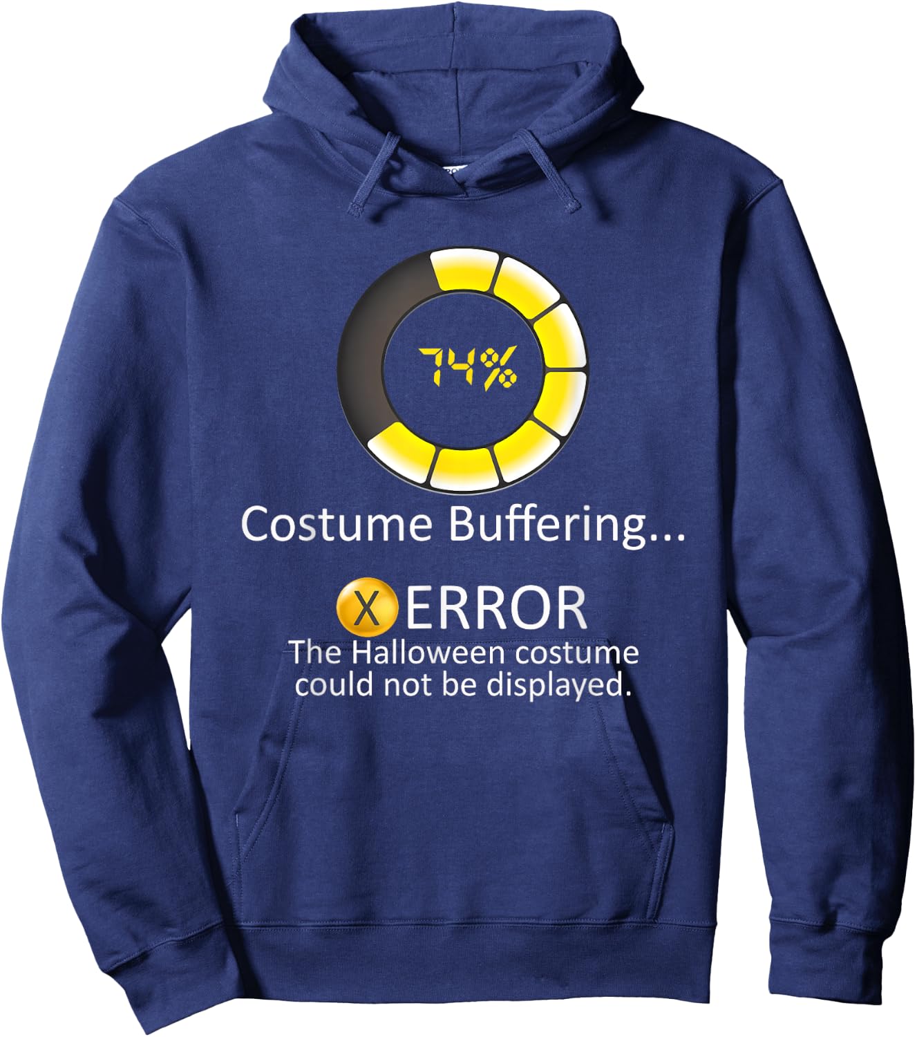 Halloween Costume Buffering - Could Not Be Displayed Error Hoodie - Hoodie | Navy