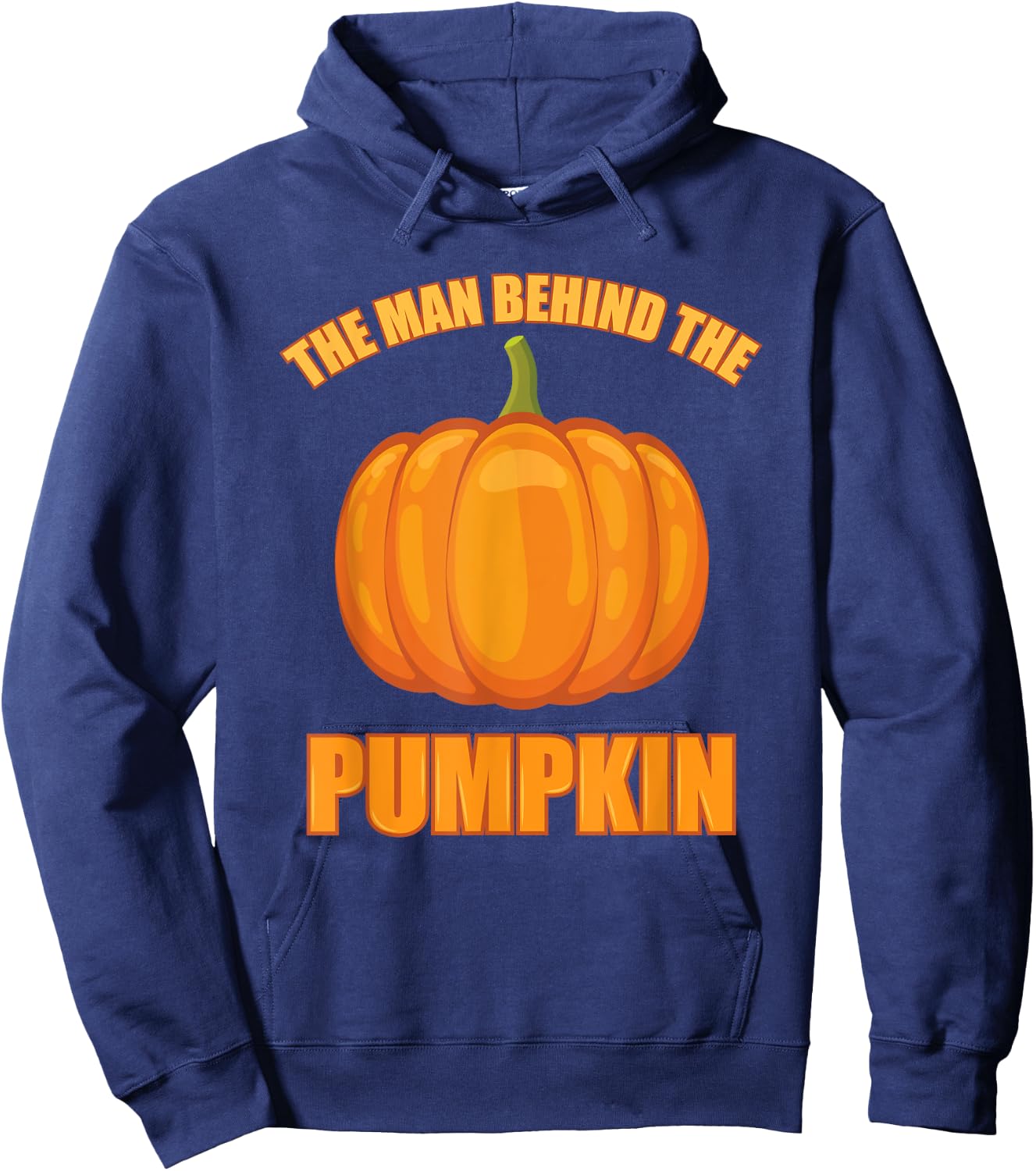 The Man Behind The Pumpkin Dad Soon Halloween Pregnancy Hoodie - Hoodie | Navy