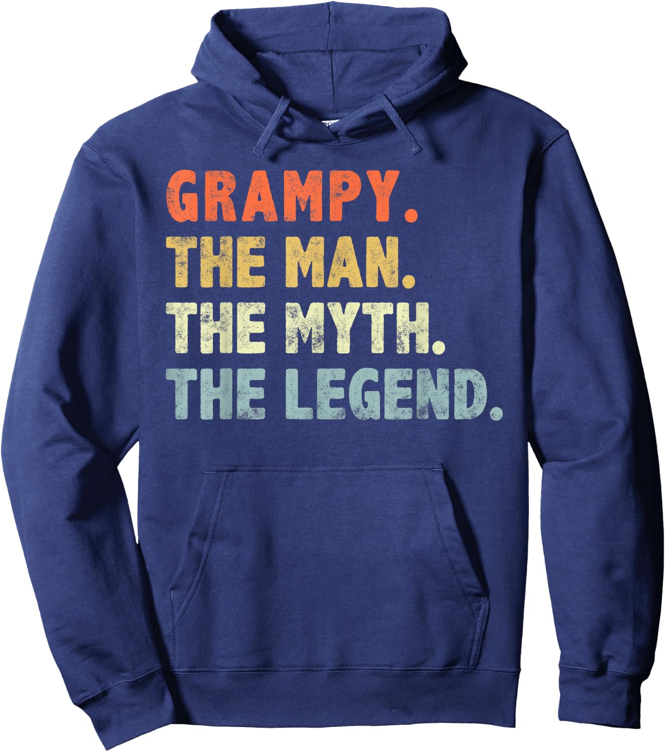 Grampy The Man Myth Legend funny Fathers For Grandpa Grampy Hoodie - Hoodie | Navy