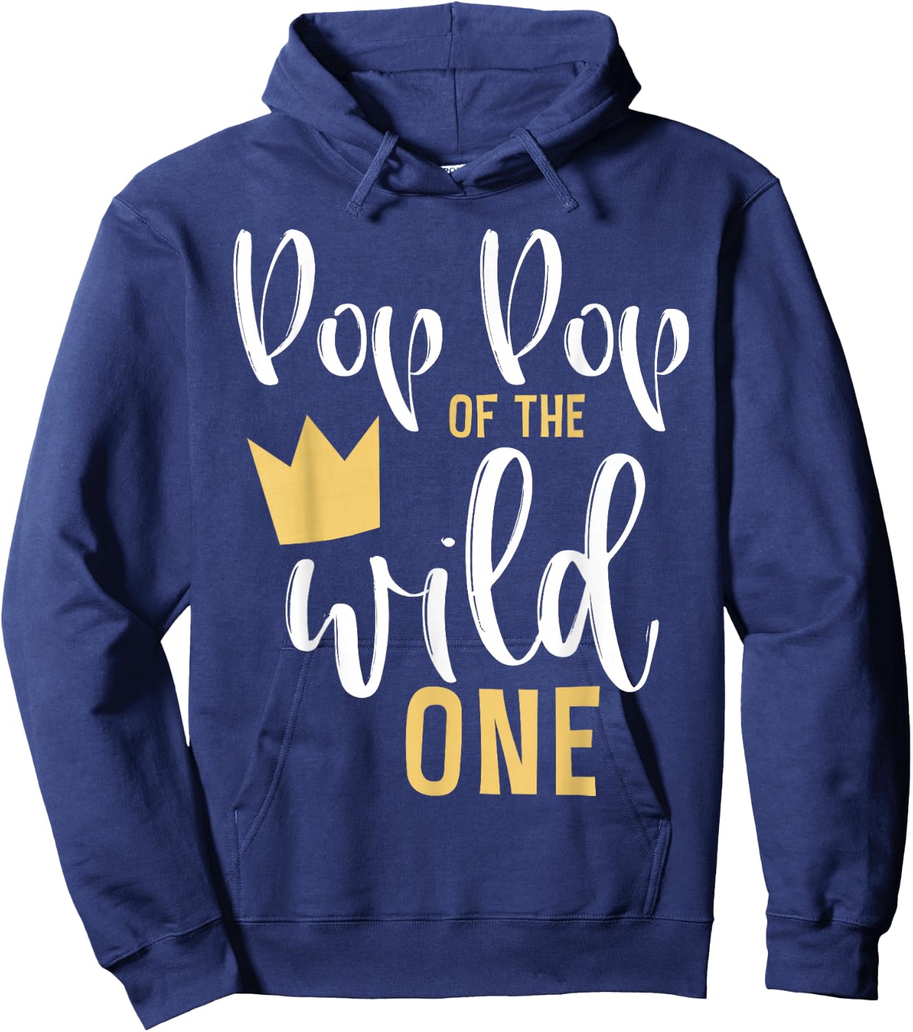 Pop Pop of the Wild One Matching 1st Birthday First Thing Hoodie - Hoodie | Navy