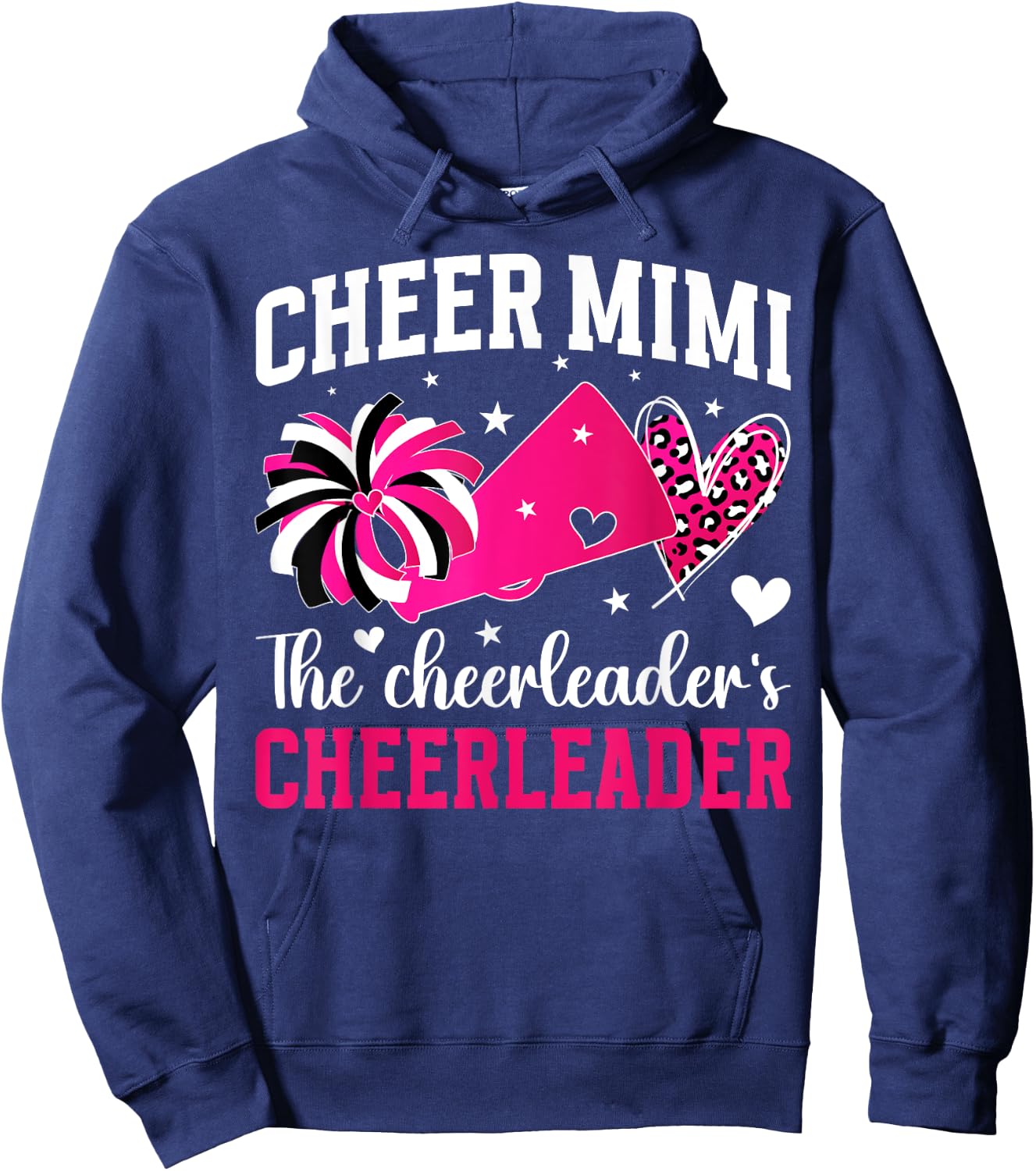 Cheer Mimi The Cheerleader's Cheerleader Mimi Grandma Hoodie - Hoodie | Navy