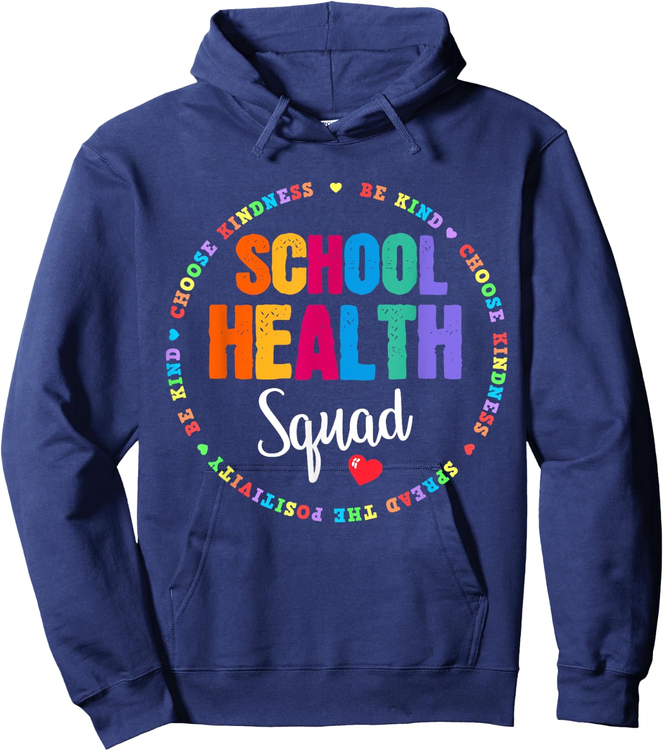 Elementary School Nurse Back To School School Health Squad Hoodie - Hoodie | Navy