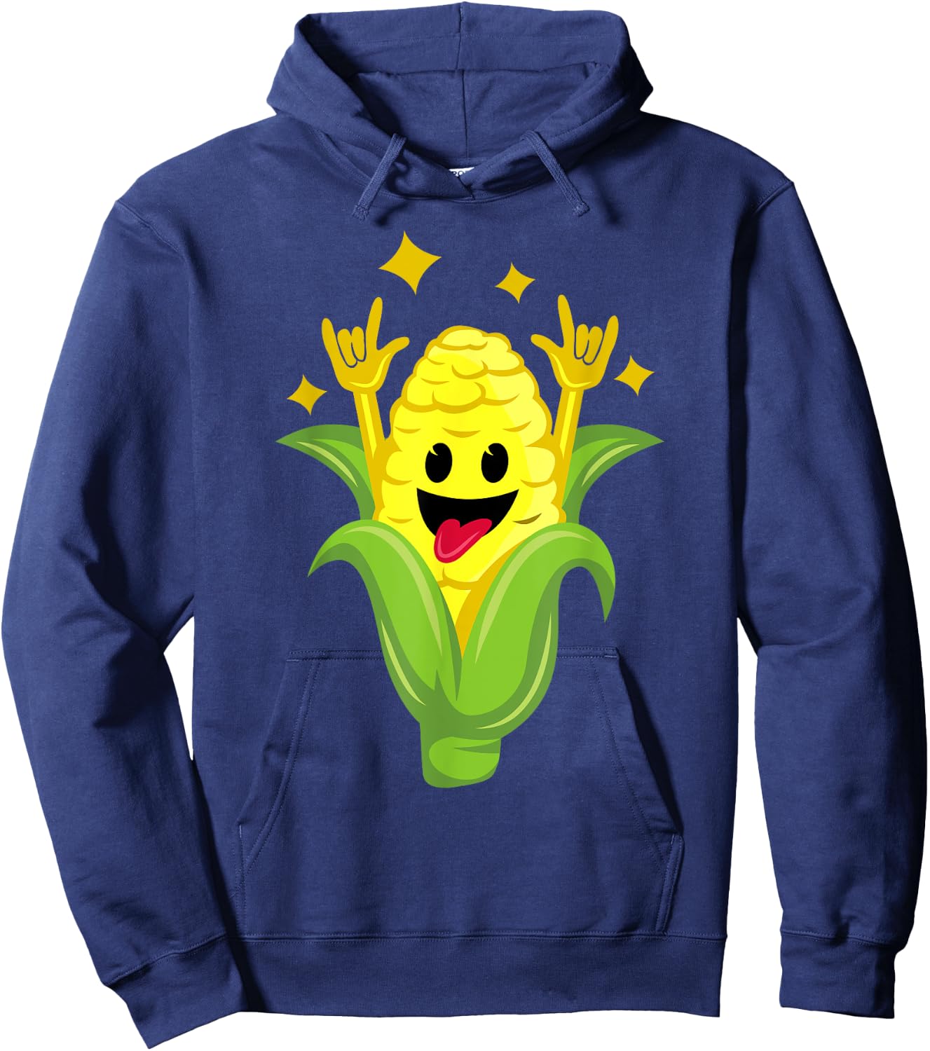 Funny Corn Design Women Corn On Cob Dancing Farmers Hoodie - Hoodie | Navy